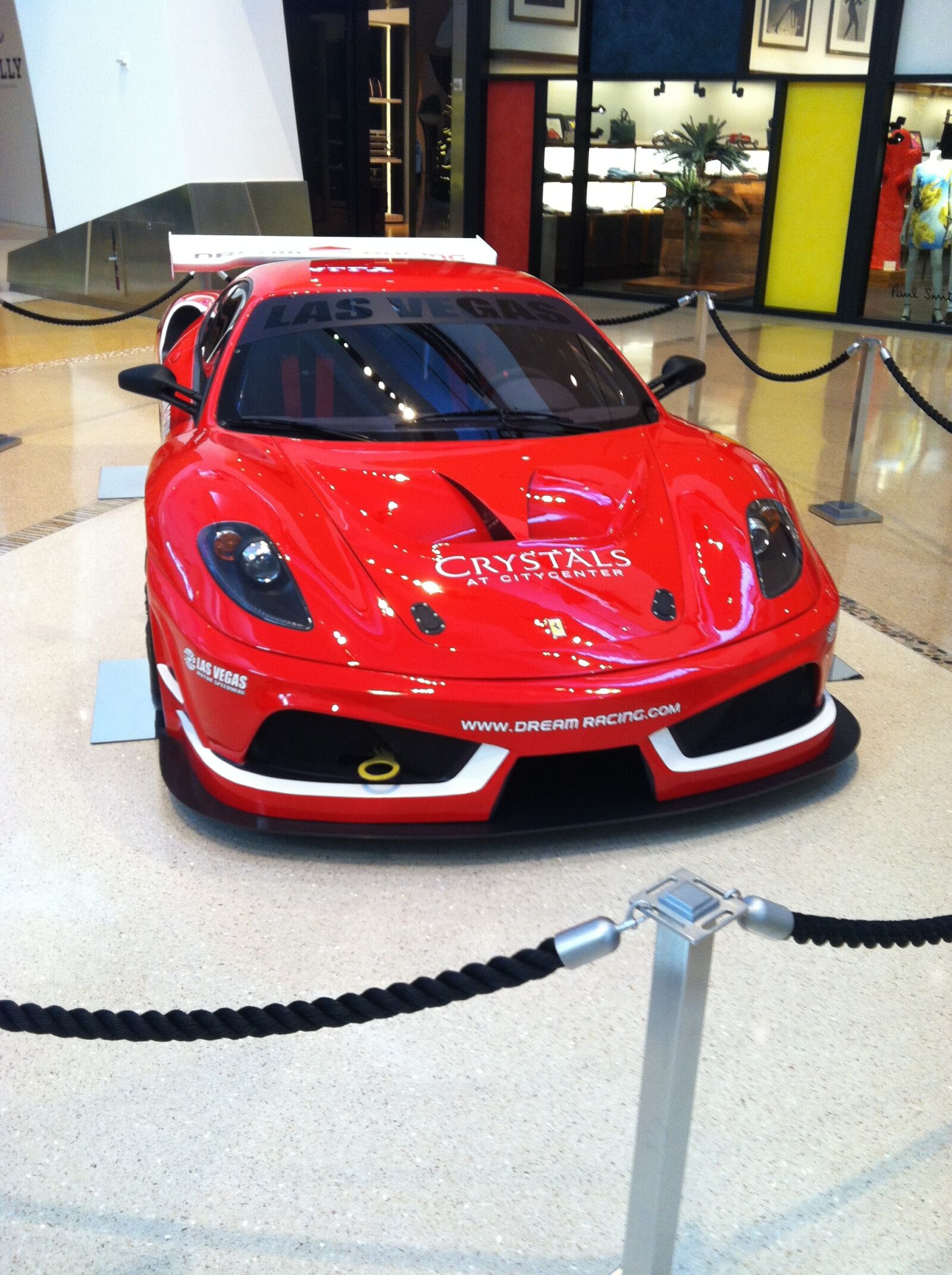 iPhone 4 back camera 3.85mm f/2.8 sample photo. Las vegas, car, ferrari photography