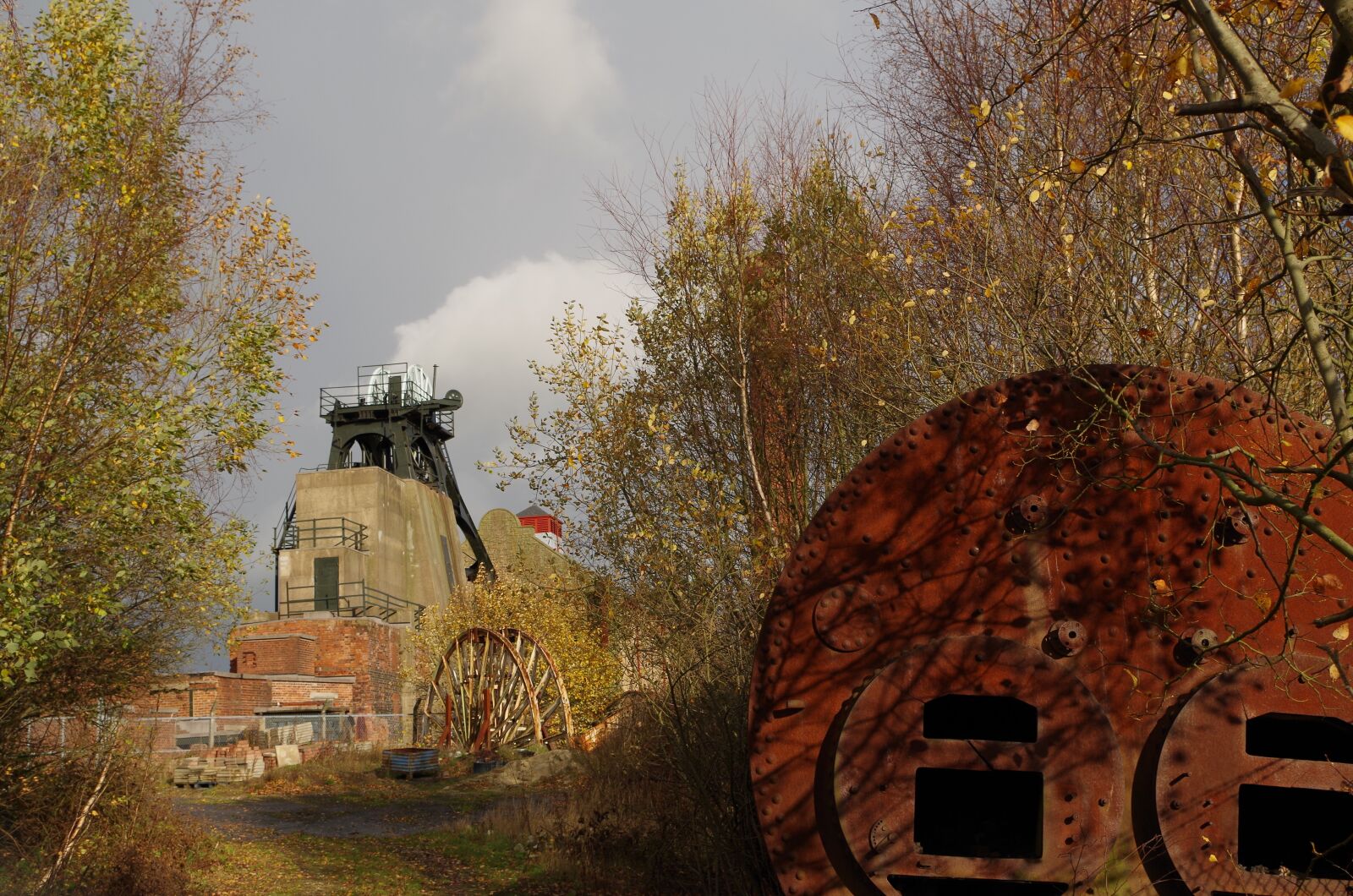 Pentax K-50 sample photo. Pit, closed colliery, outdoor photography