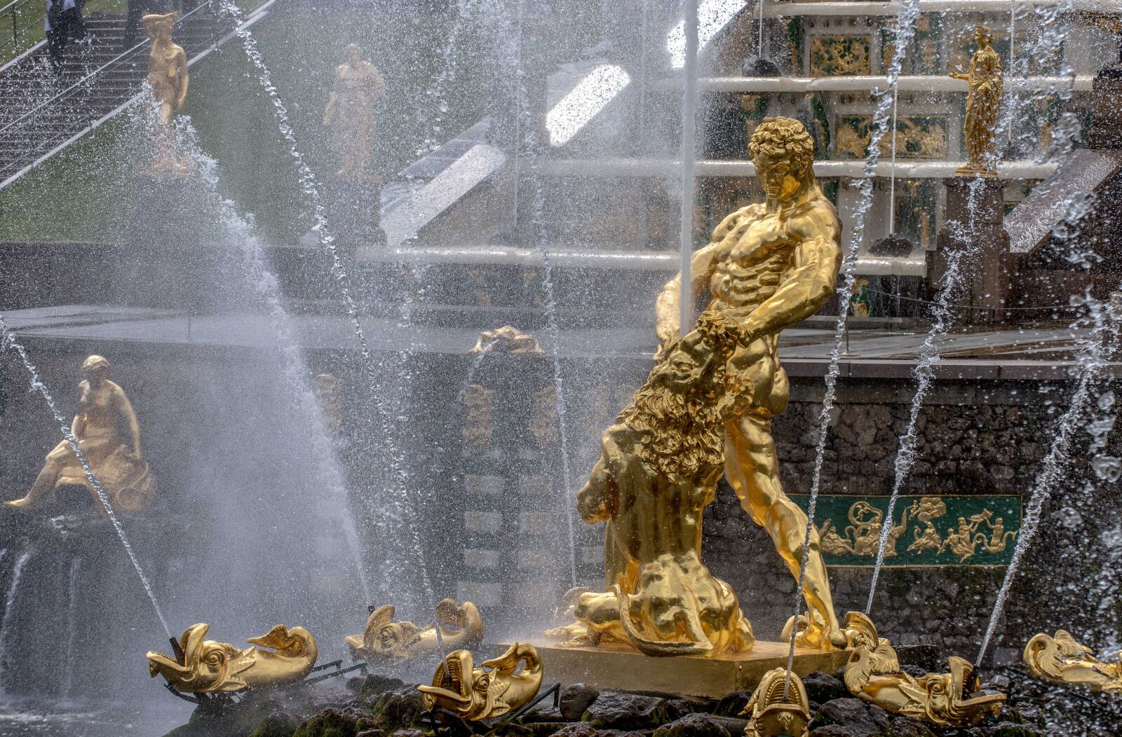 Nikon D810 sample photo. St petersburg, fountain, water photography