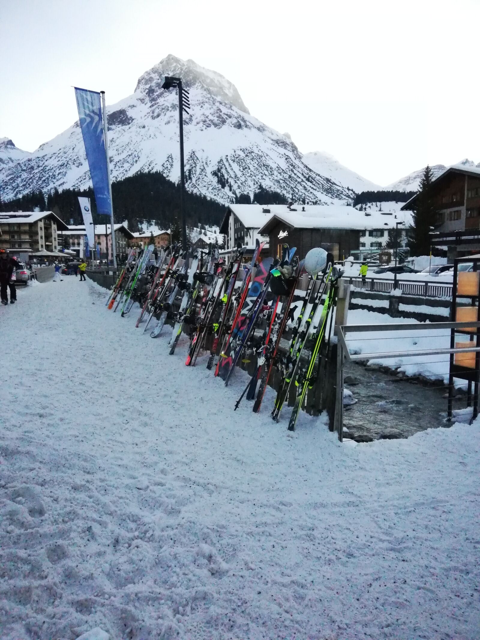HUAWEI P20 lite sample photo. Lech, winter, skiing photography