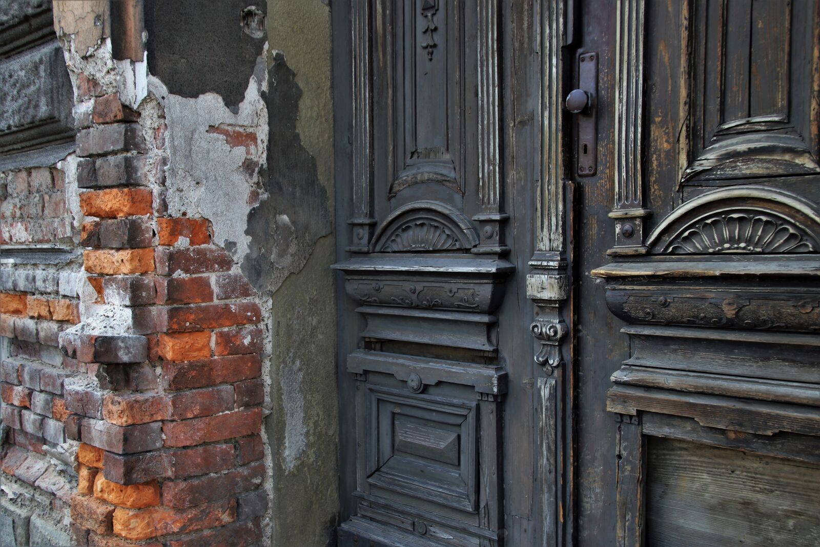 Canon EOS 80D sample photo. Old door, figured it photography