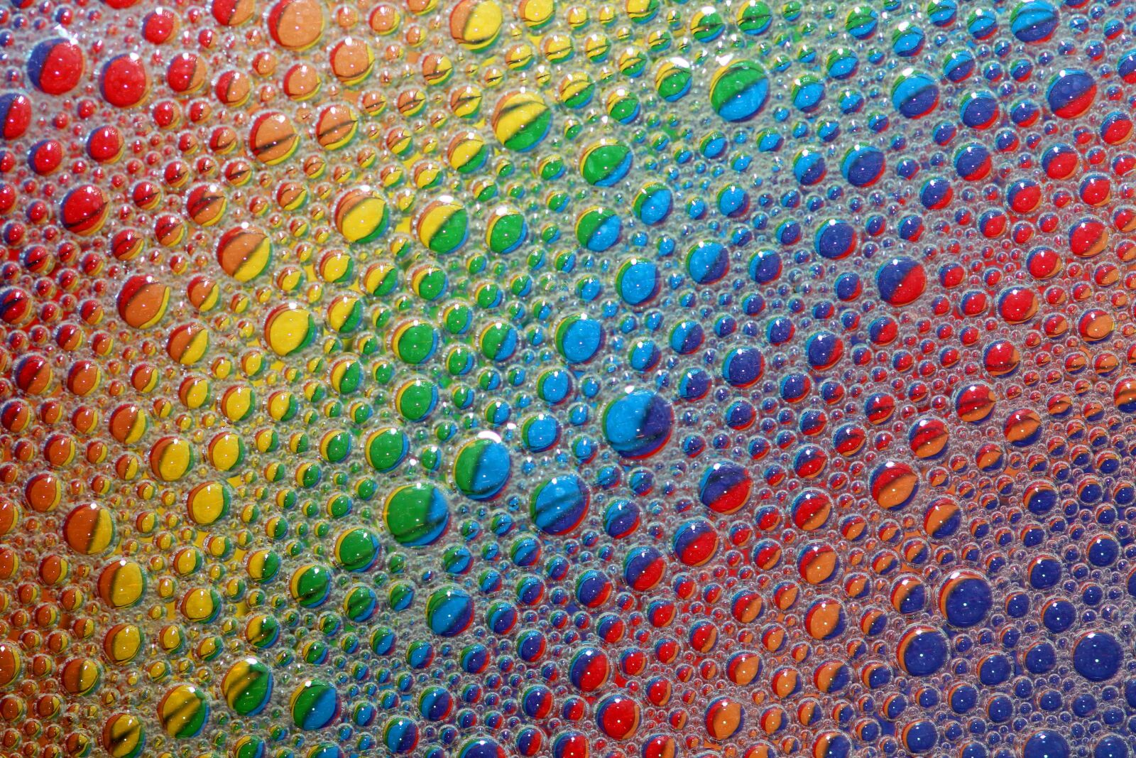 Canon EOS 600D (Rebel EOS T3i / EOS Kiss X5) + Canon EF 100mm F2.8 Macro USM sample photo. Bubbles, rainbow, colourful photography