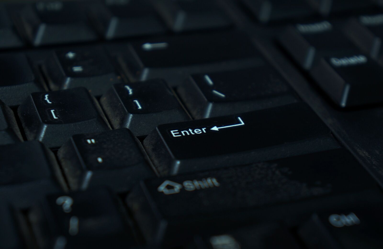 Sony Alpha NEX-F3 + Sony E 18-55mm F3.5-5.6 OSS sample photo. Keyboard, enter, technology photography