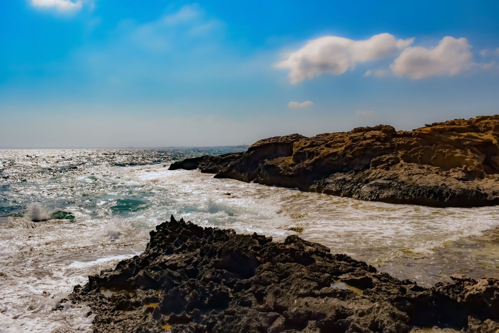 Nikon D3300 sample photo. Rocky coast, sea, sky photography