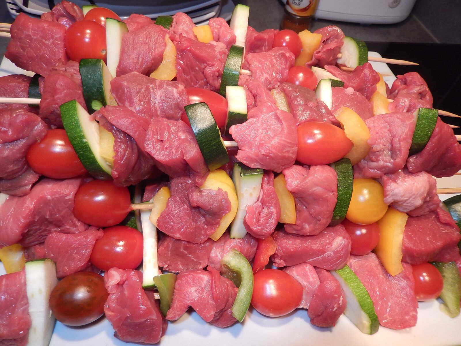 Nikon Coolpix S9500 sample photo. Skewers, meat, grill photography