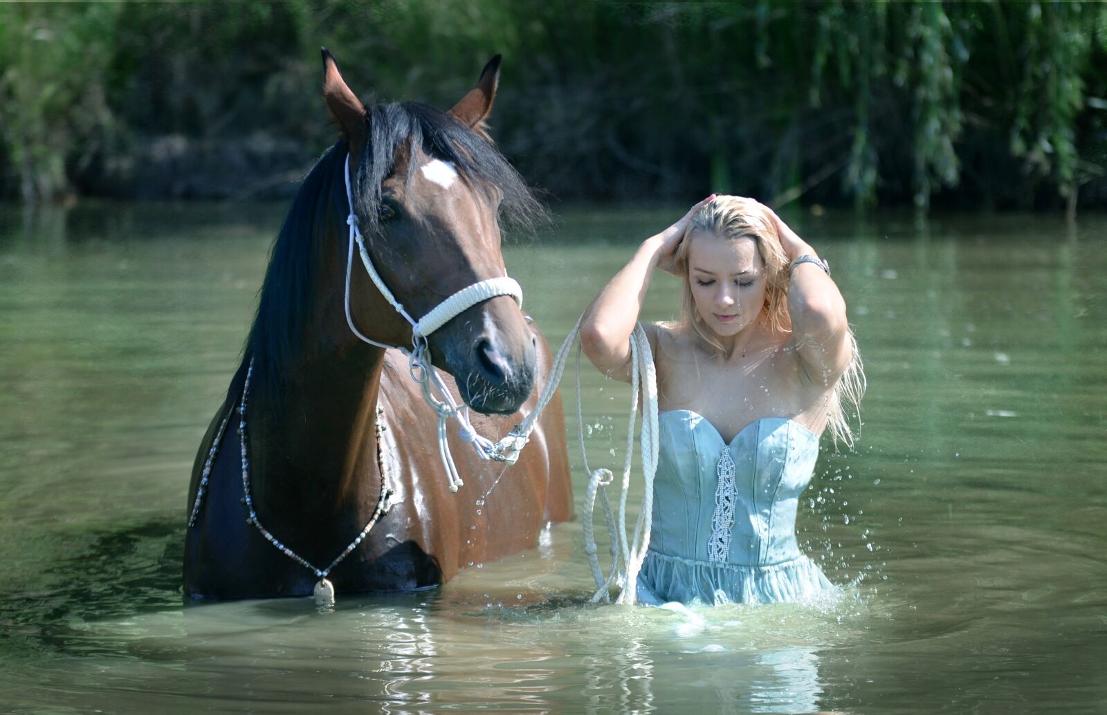 Nikon D5100 sample photo. Nature, water, swimming photography