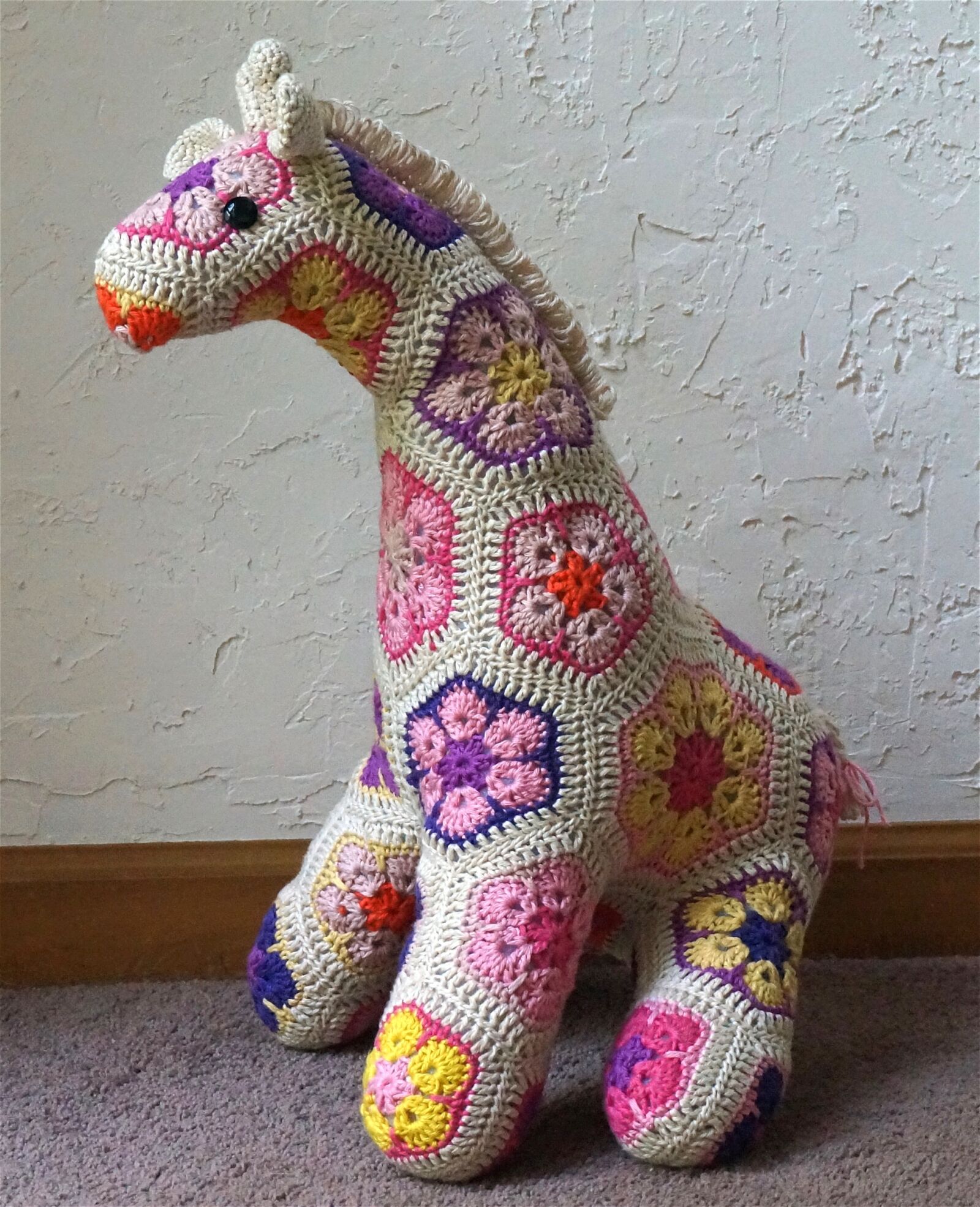 Sony Alpha NEX-5T sample photo. Jedi crocheted giraffe, african photography