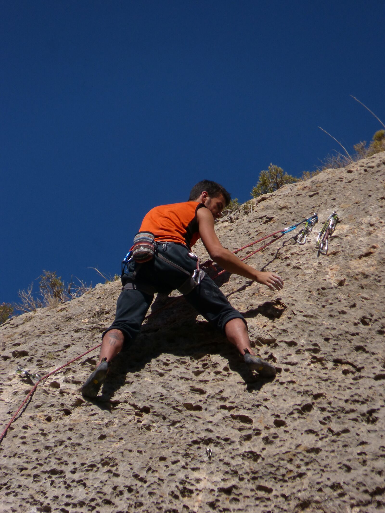 Panasonic DMC-FZ62 sample photo. Climber, escalation, top photography