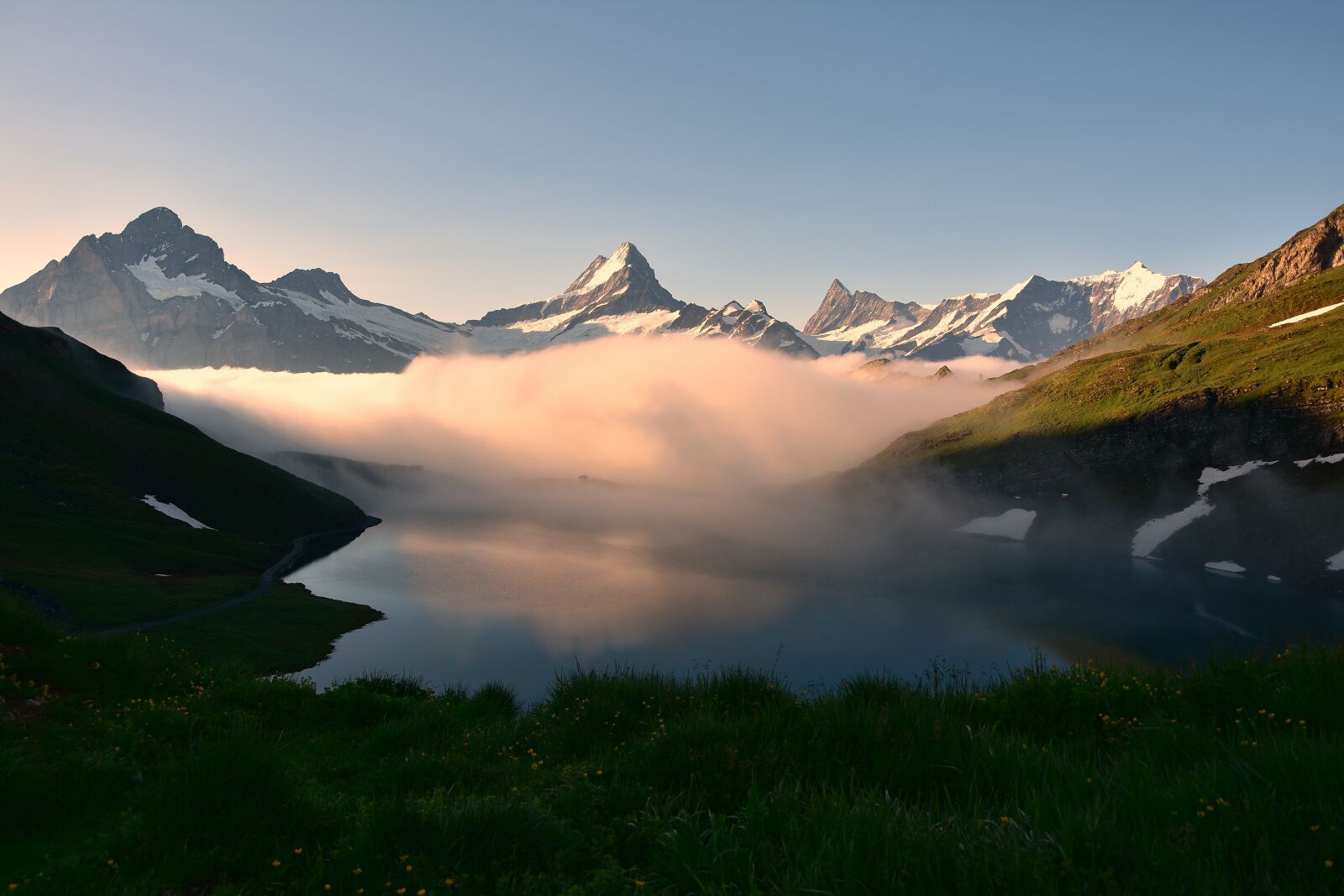 Nikon D7200 sample photo. Bachalpsee, bergsee, mountain landscape photography