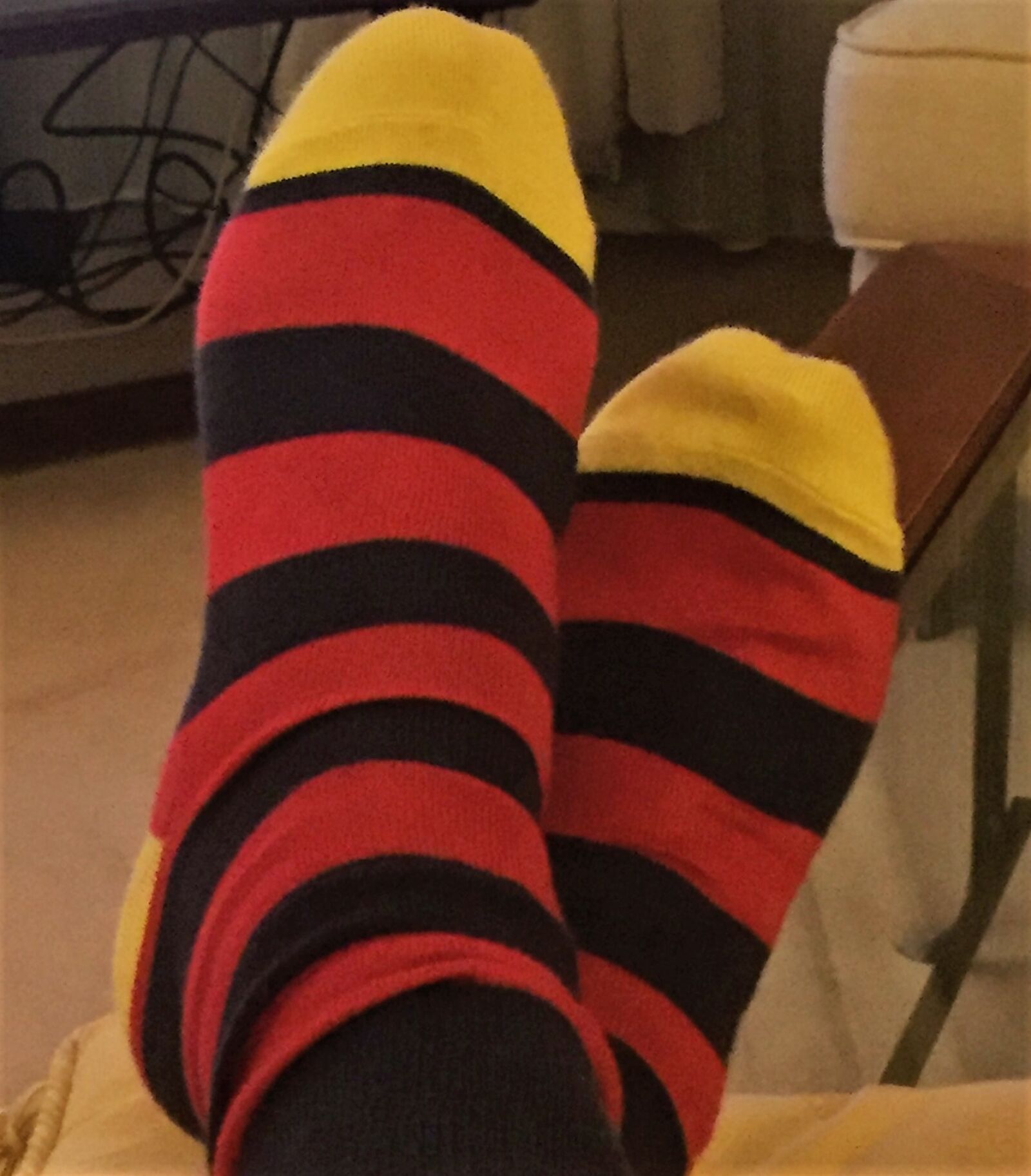 Apple iPhone 6 sample photo. Socks, striped, socks photography