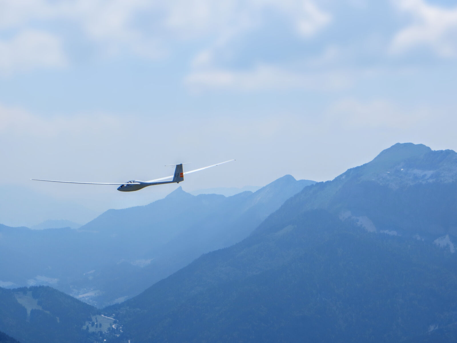 Canon PowerShot SX260 HS sample photo. Blue, fly, glider, mountain photography