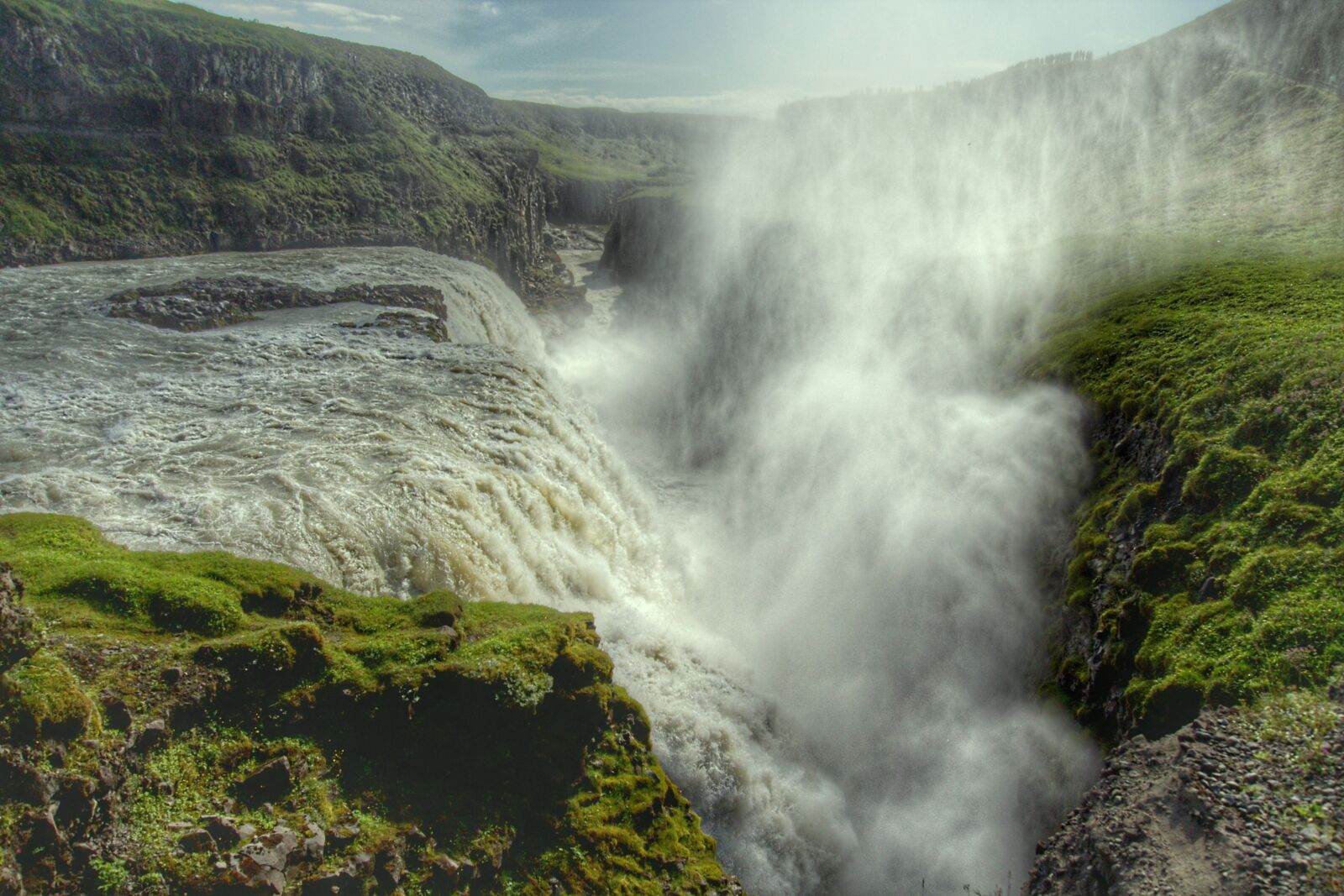 Canon EOS 1200D (EOS Rebel T5 / EOS Kiss X70 / EOS Hi) sample photo. Gullfoss, waterfall, enormous photography
