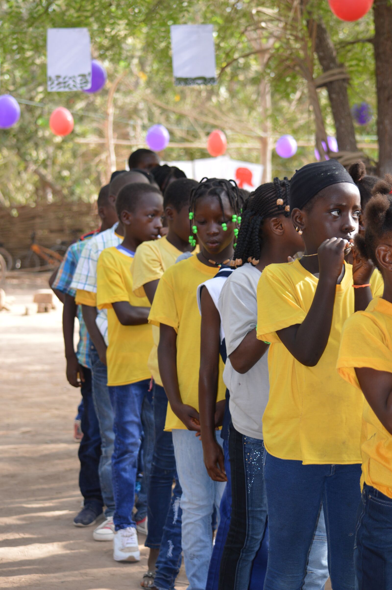 Nikon D3200 sample photo. School, africa, line photography