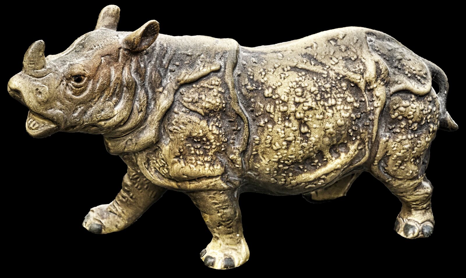 Panasonic Lumix DMC-FZ1000 sample photo. Rhino, figure, ceramic photography