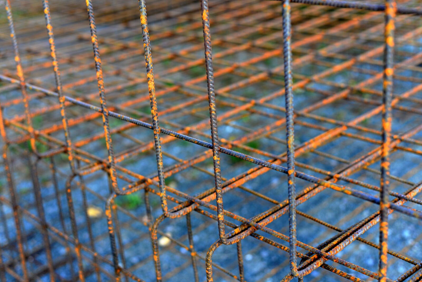 Nikon D610 sample photo. Welded wire mesh, structural photography