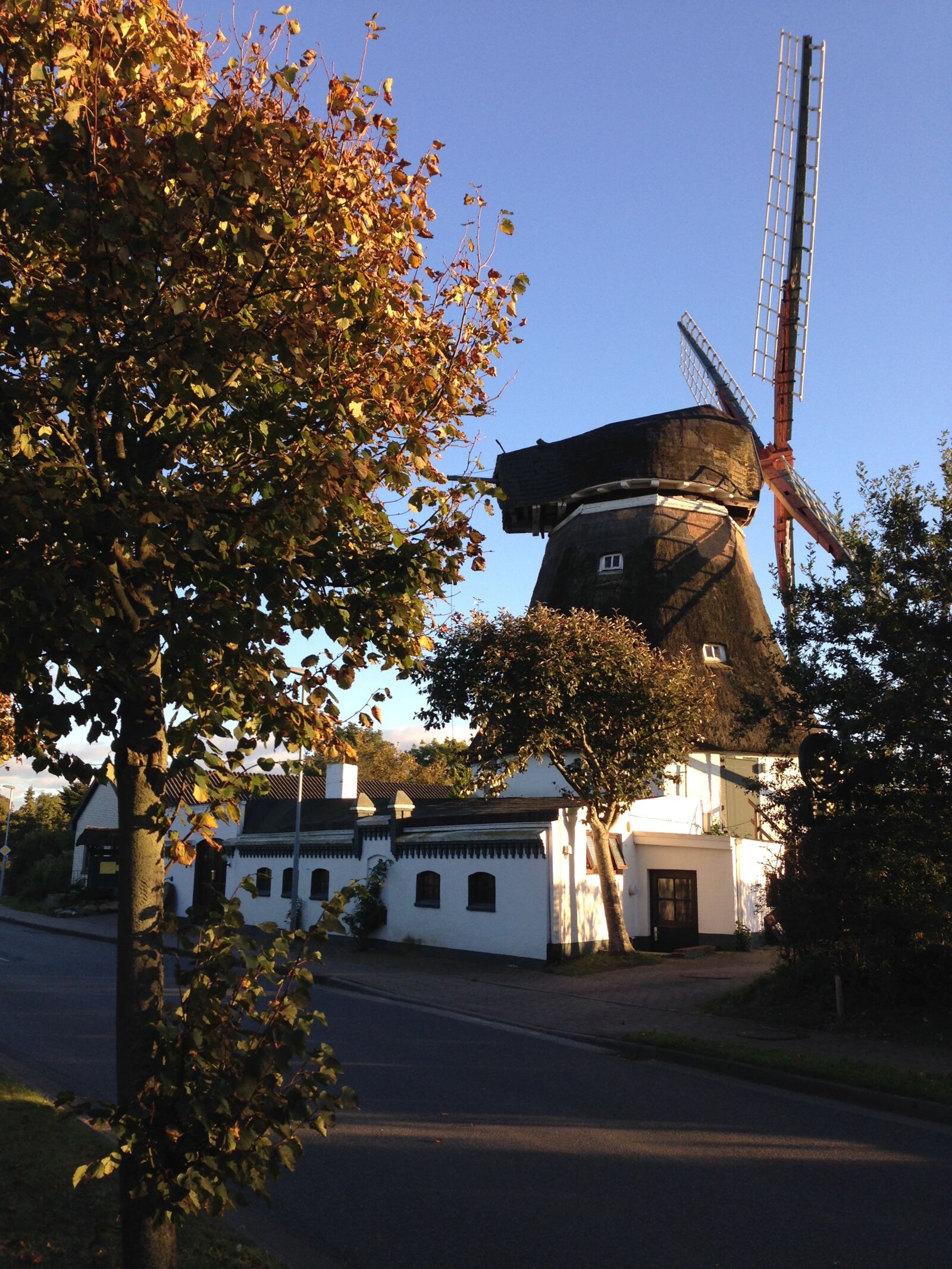 iPhone 5 back camera 4.12mm f/2.4 sample photo. Föhr, windmill, summer photography