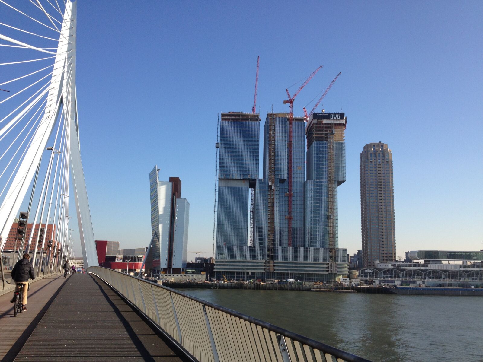 Apple iPhone 4S sample photo. Rotterdam, bridge, water photography