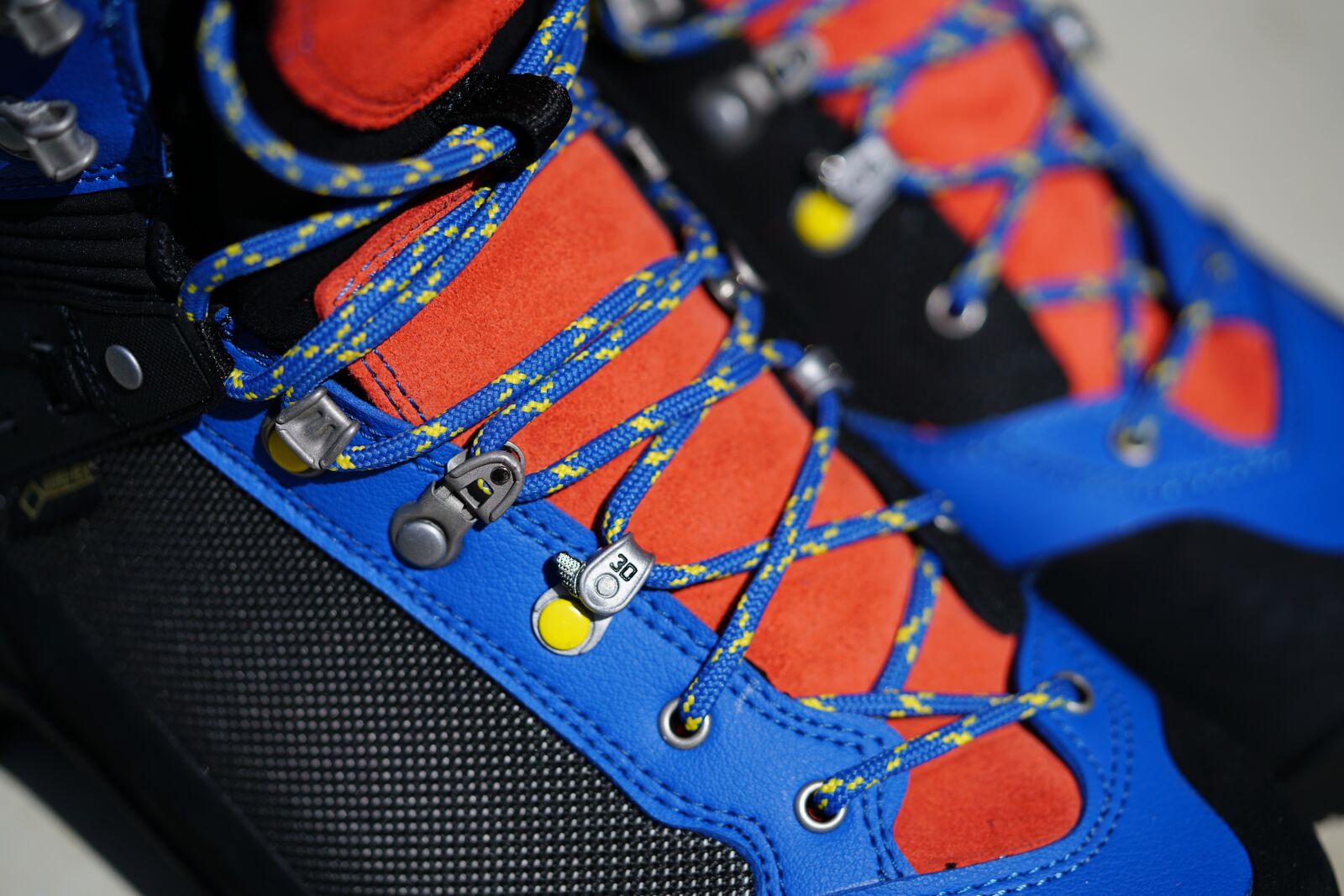 Sony a7R II + Sony FE 90mm F2.8 Macro G OSS sample photo. Alpine boots, hiking shoes photography