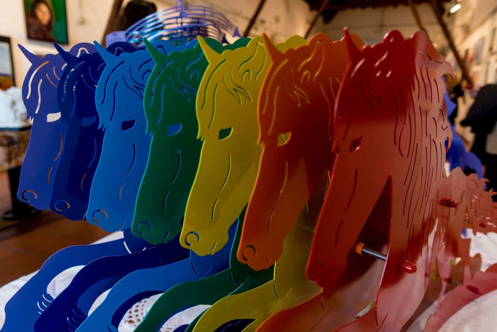 Nikon D750 sample photo. Rainbow, horse, horses photography