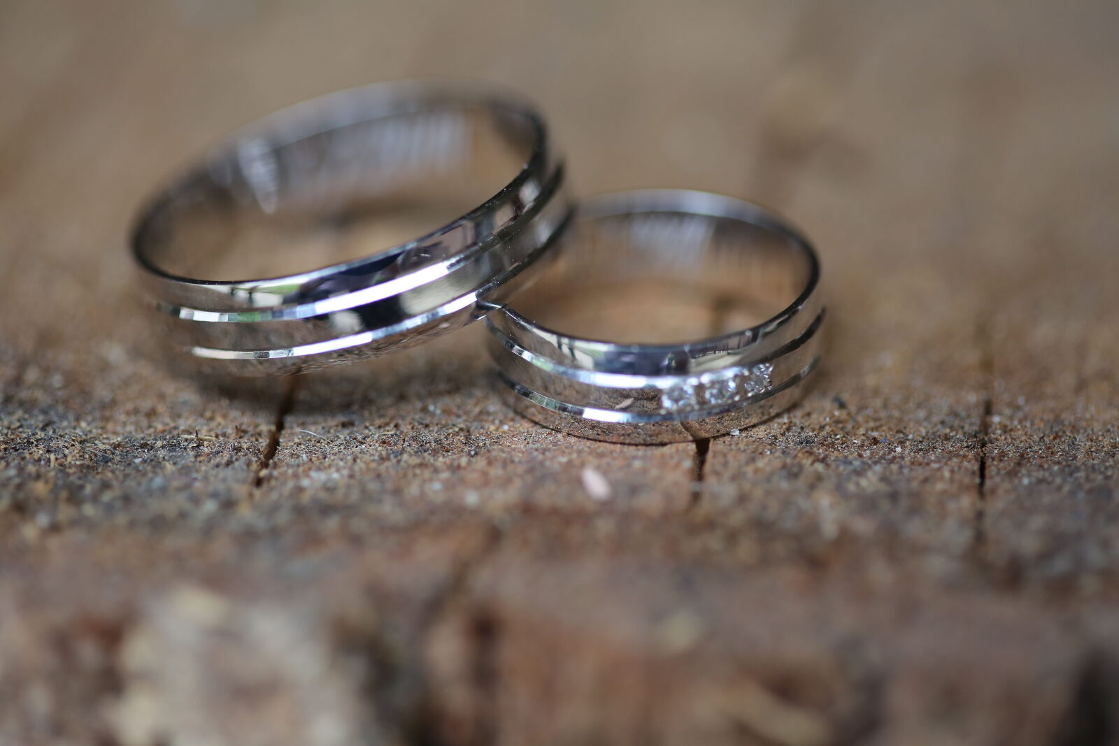 Canon EF 100mm F2.8 Macro USM sample photo. Platinum, rings, wedding ring photography