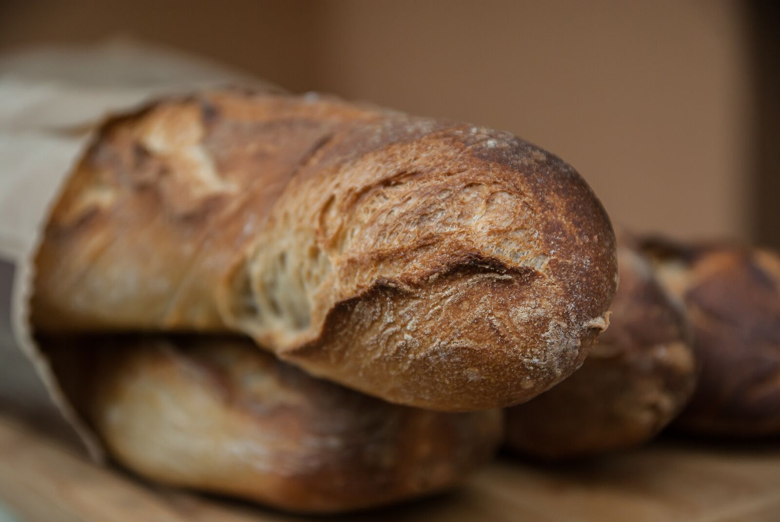 Pentax K10D sample photo. Breads, chopsticks, boulanger photography
