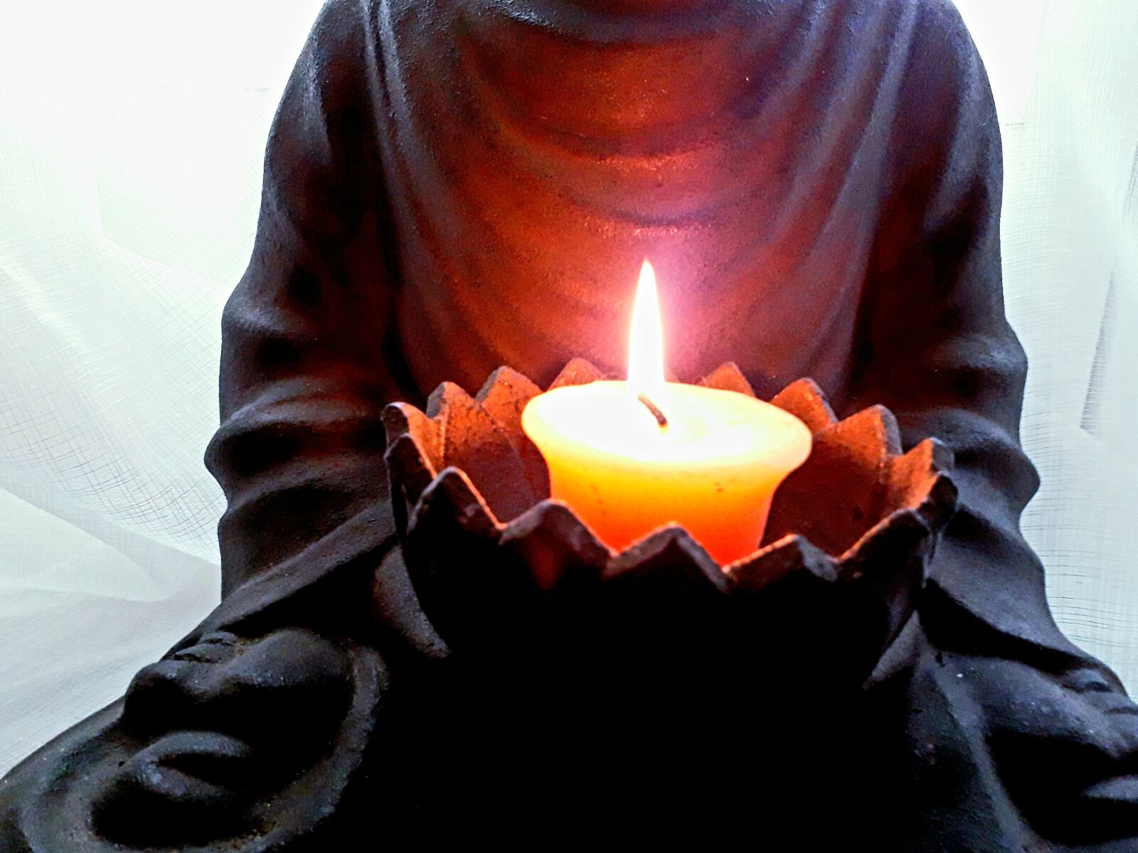 Samsung Galaxy J6 sample photo. Burning light, hope, buddha photography