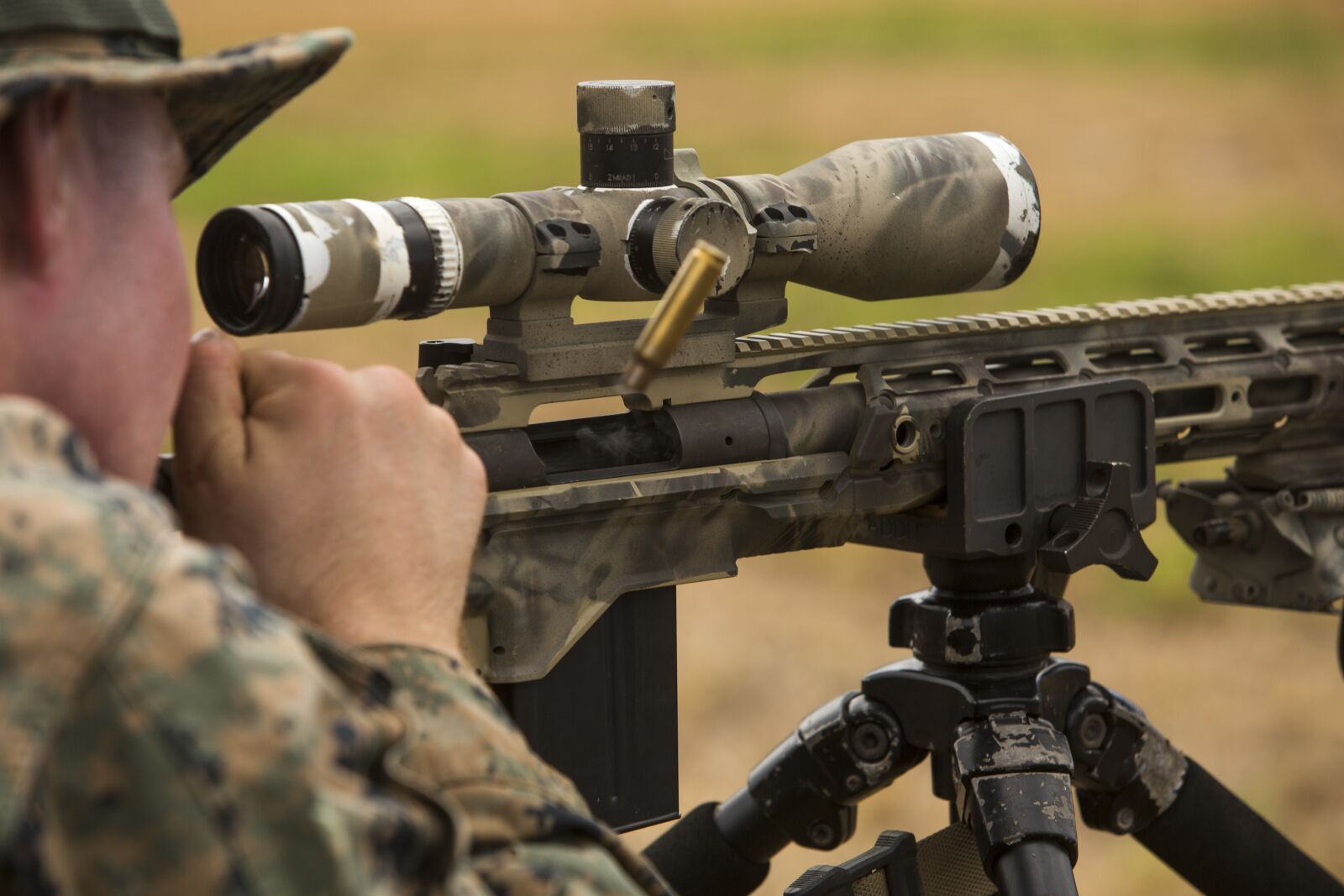 Canon EF 70-200mm F2.8L IS USM sample photo. Marines, sniper, rifle photography