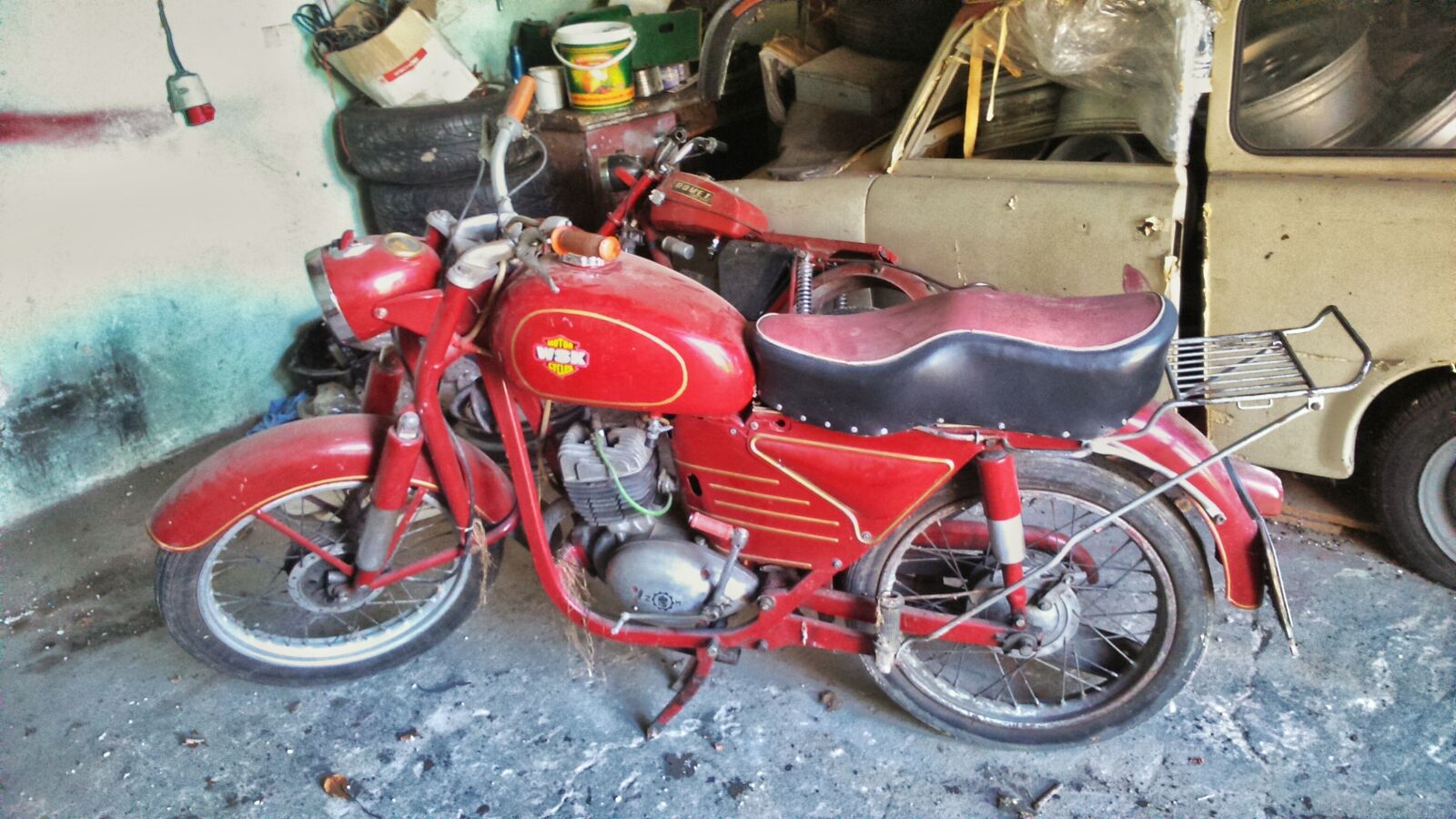 Sony Xperia M2 sample photo. Love, motorcykle, old, prl photography