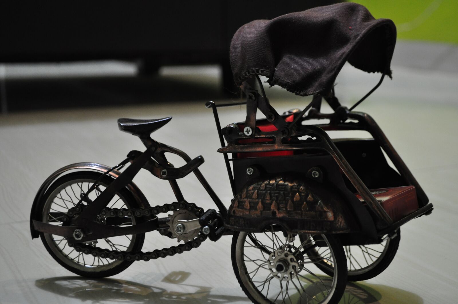 Nikon D5000 sample photo. Becak, tiga roda, transportasi photography