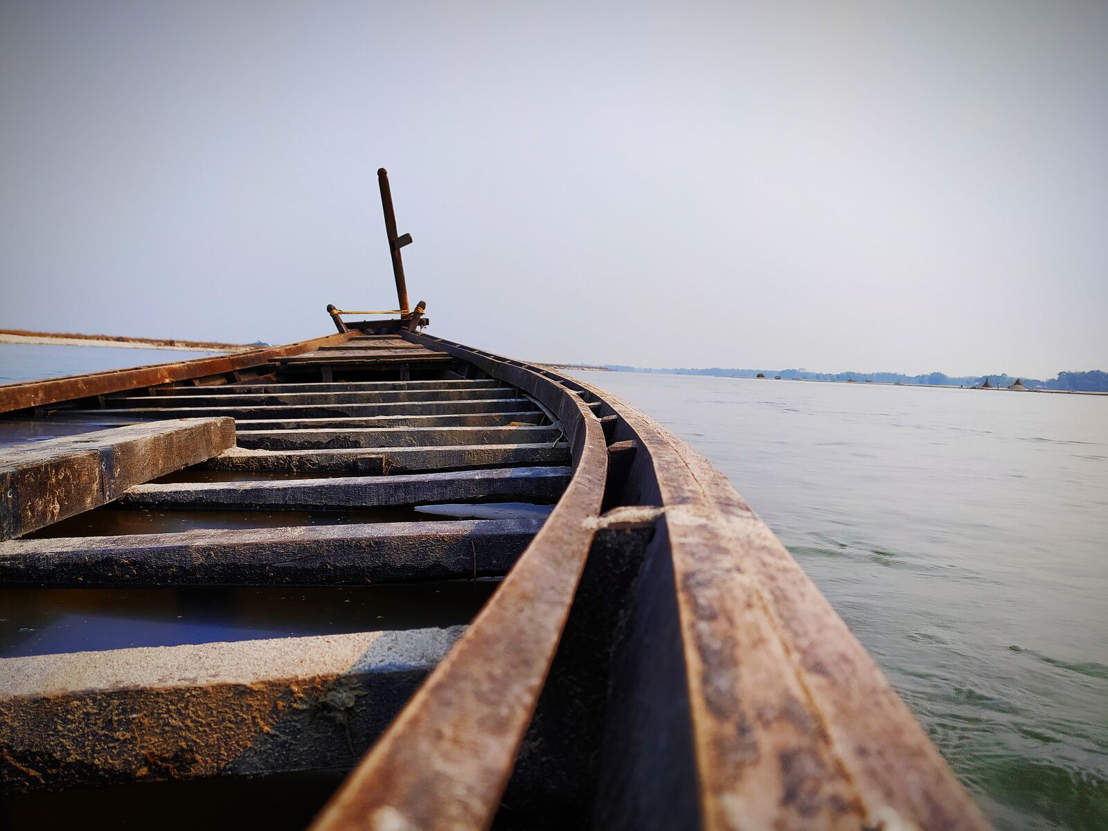 Xiaomi Redmi Note 8 sample photo. River, board, water photography