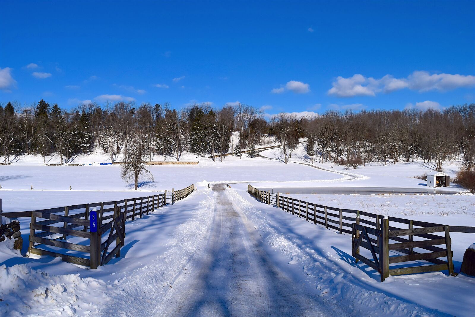 Nikon D3300 sample photo. Snow, fence, rural photography