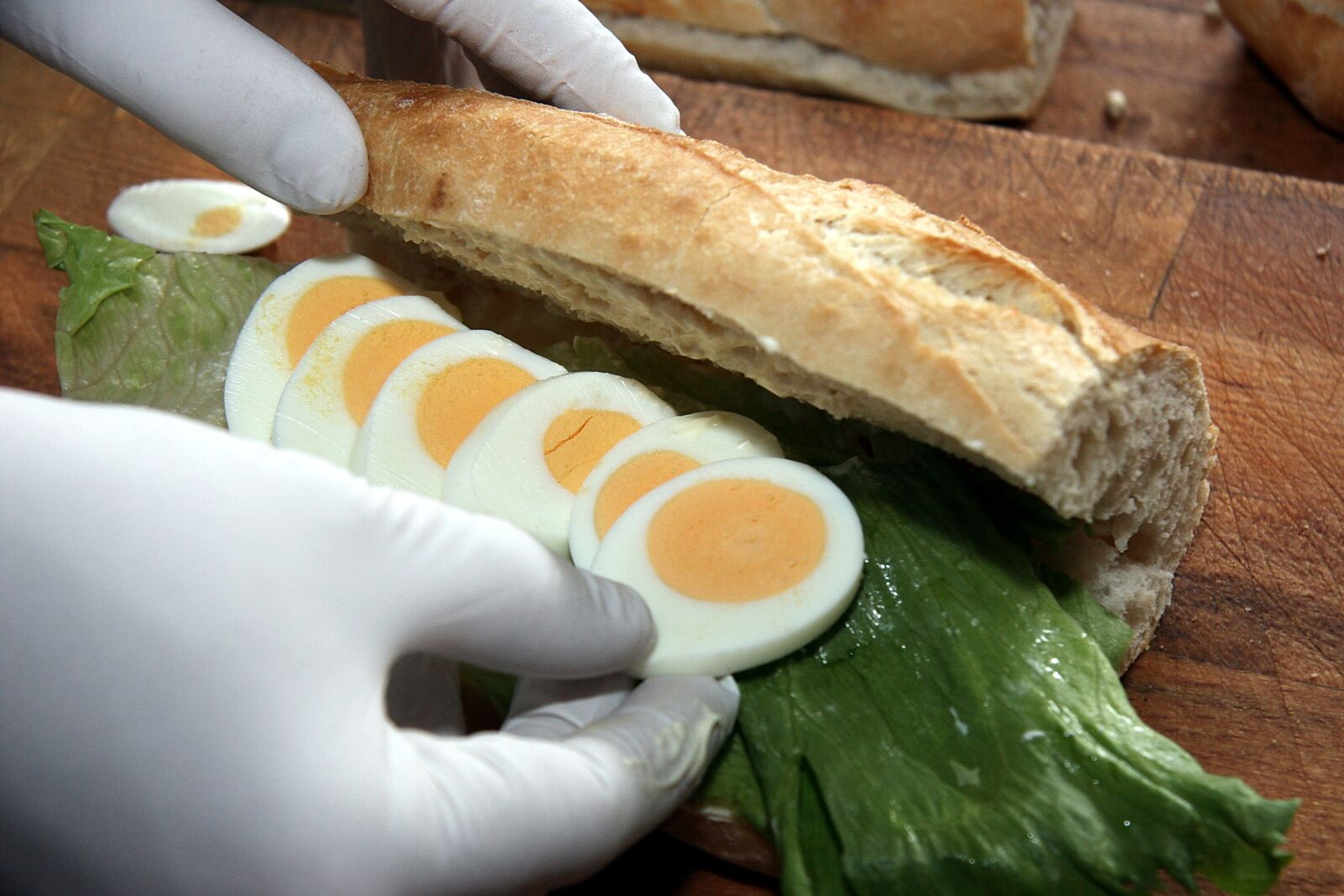 Canon EOS 20D sample photo. Sandwich, food, eggs photography