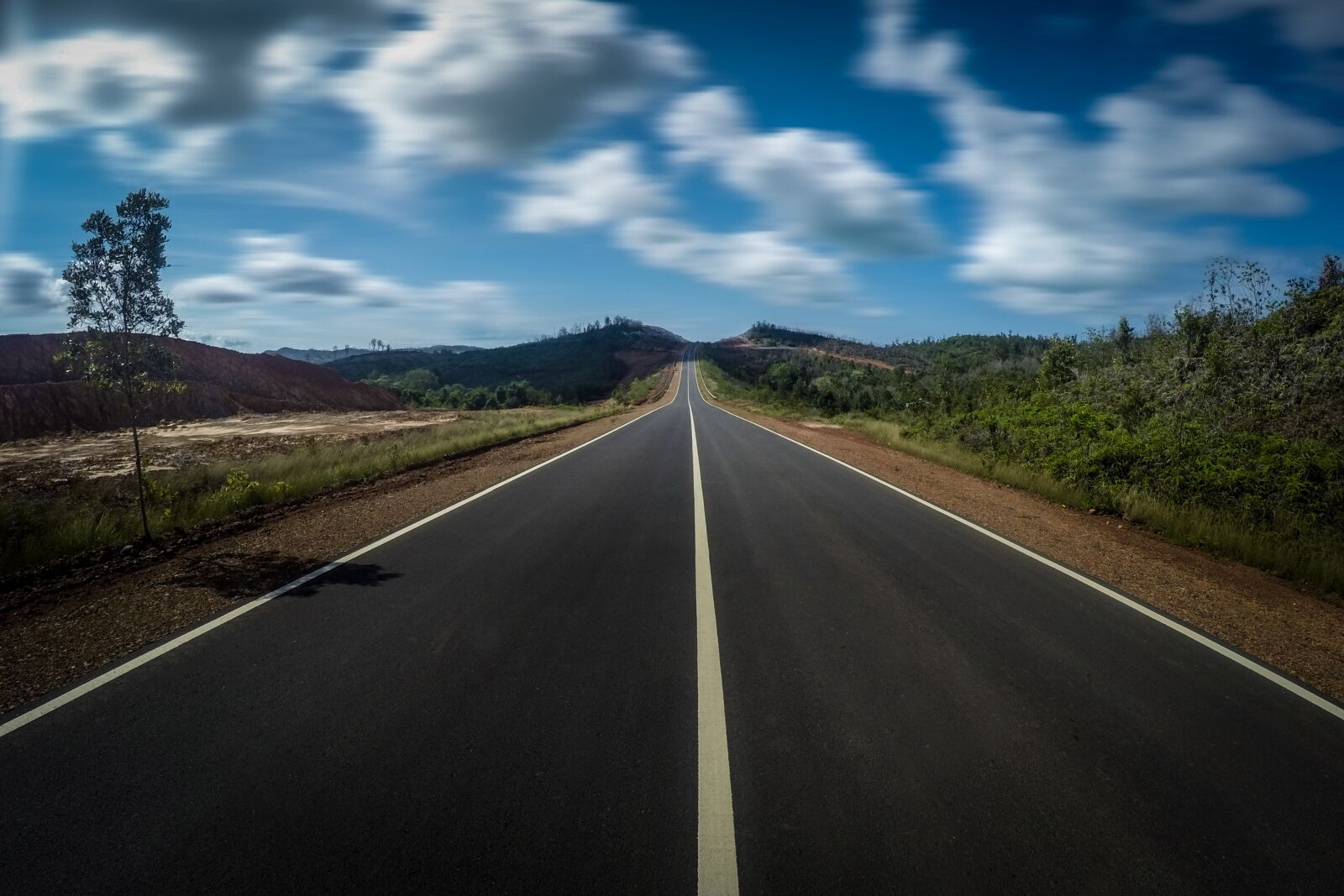 GoPro HERO4 Silver sample photo. Landscape, sky, road photography