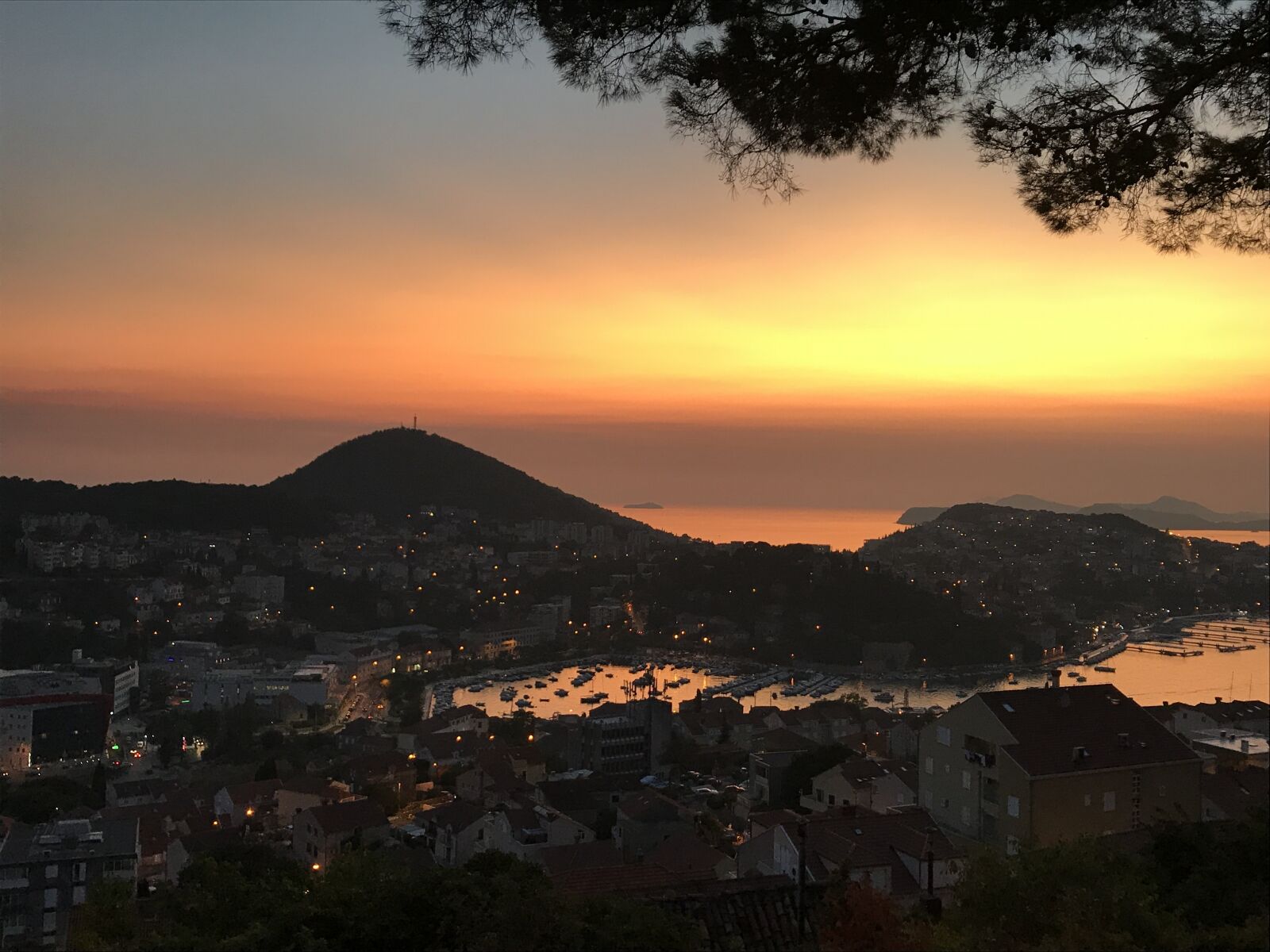 Apple iPhone 7 sample photo. Sunset, croatia, dubrovnik photography