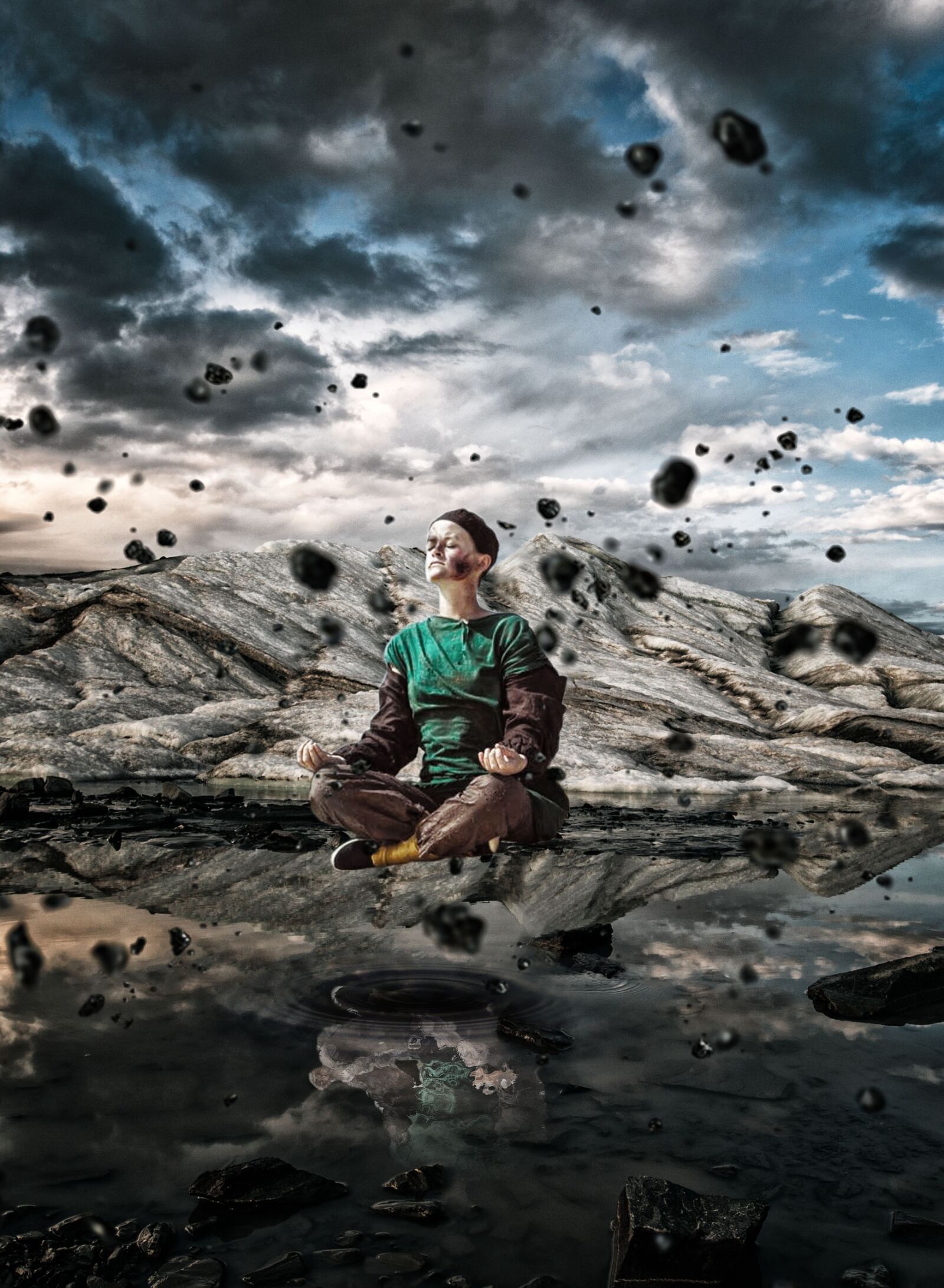 Canon EF 16-35mm F4L IS USM sample photo. Oman, boy, ice photography