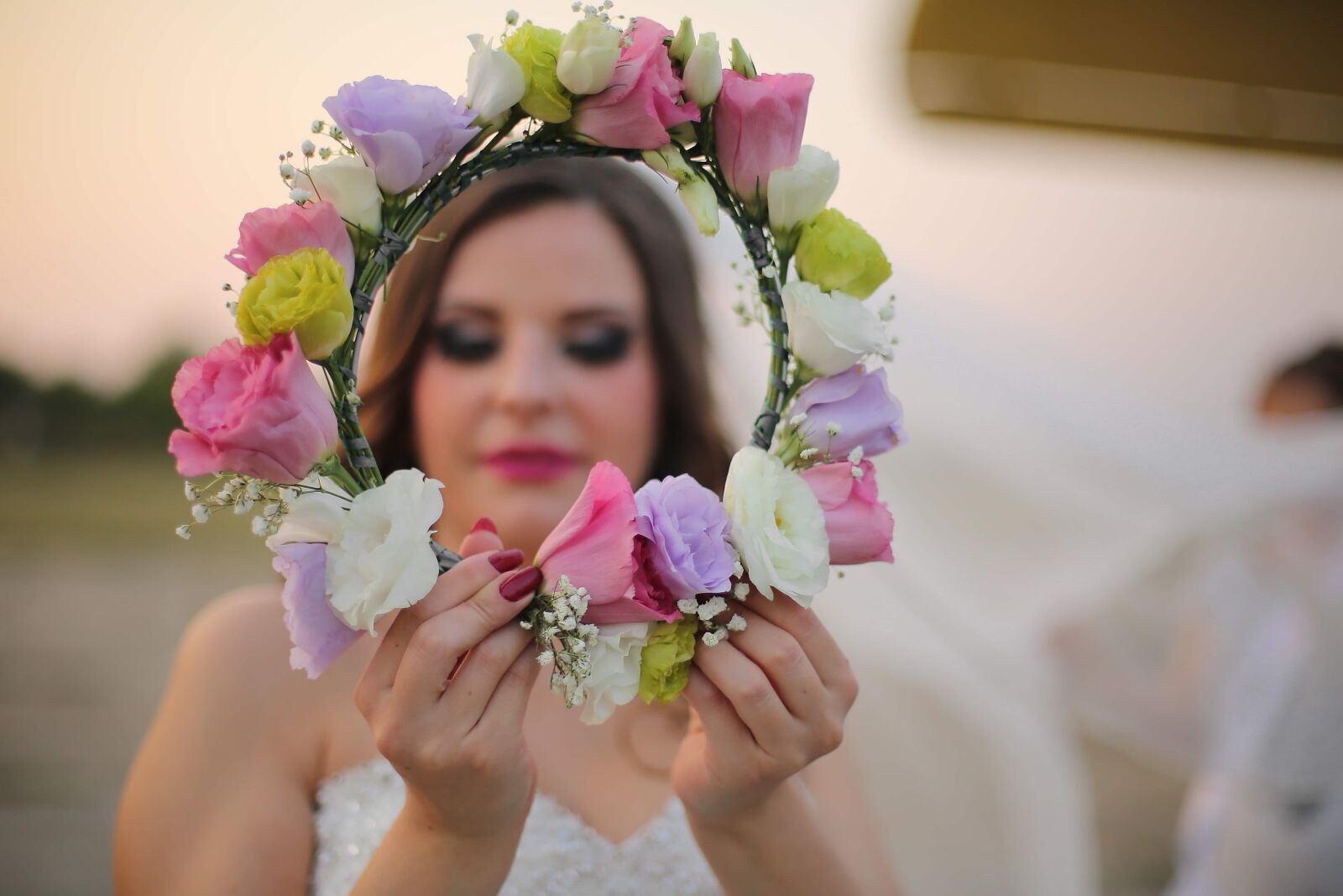 Canon EOS 5D Mark III sample photo. Bride, wedding bouquet, hands photography