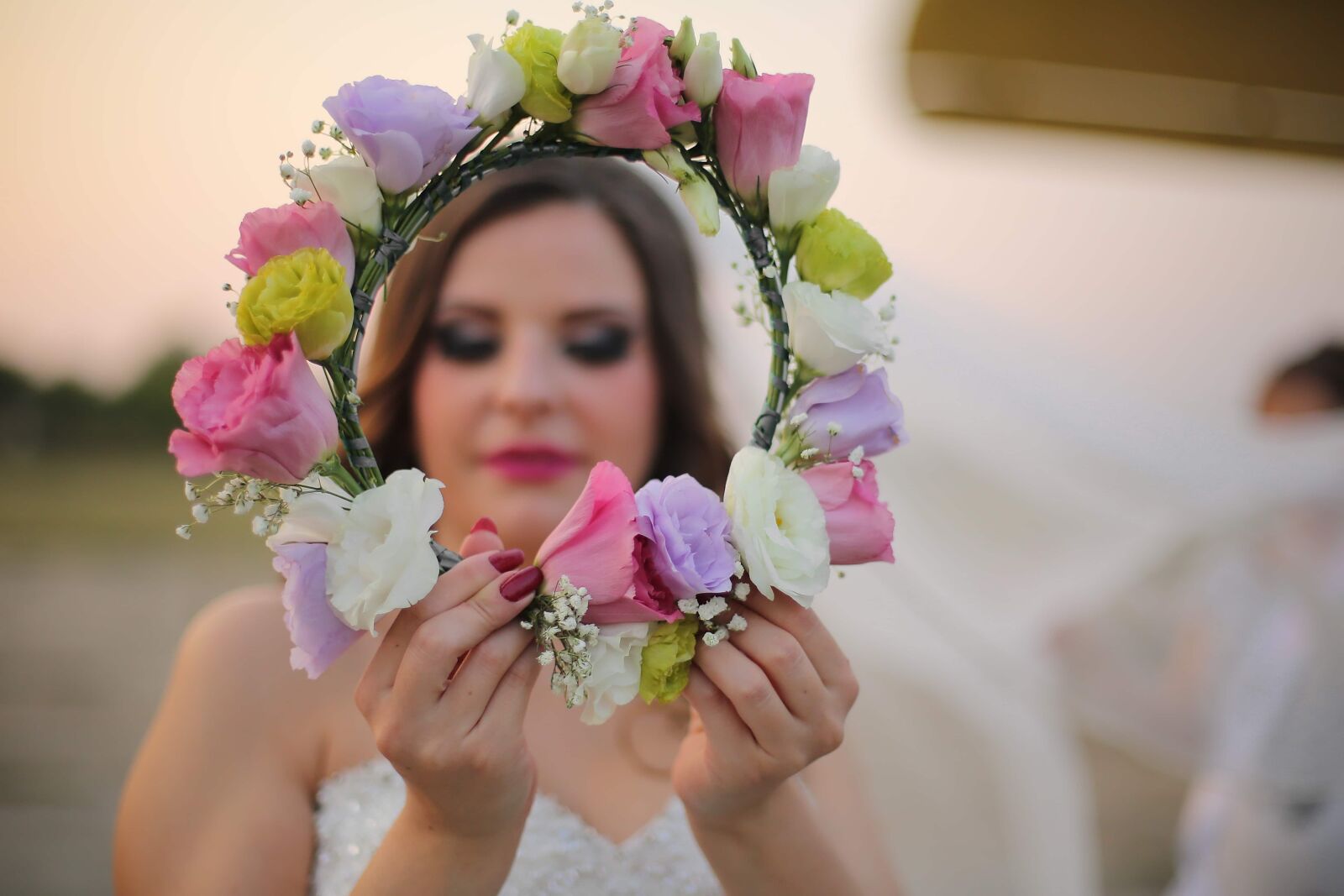 Canon EF 50mm F1.4 USM sample photo. Bride, wedding bouquet, hands photography