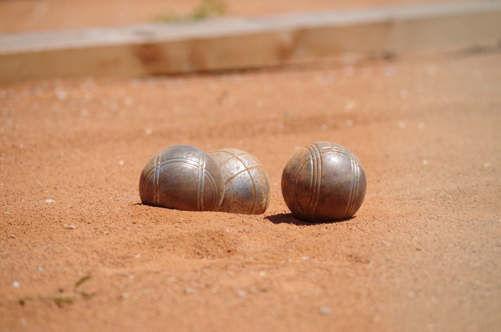 Pentax K-500 sample photo. Petanque, game, balls photography