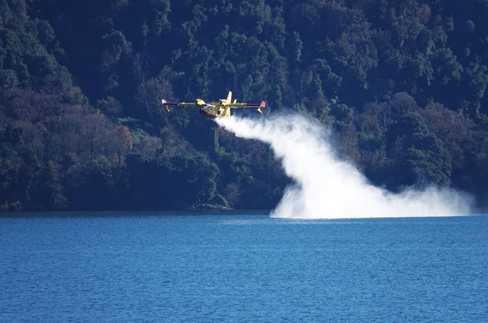 Sony Cyber-shot DSC-RX10 IV sample photo. Canadair, plane, water photography