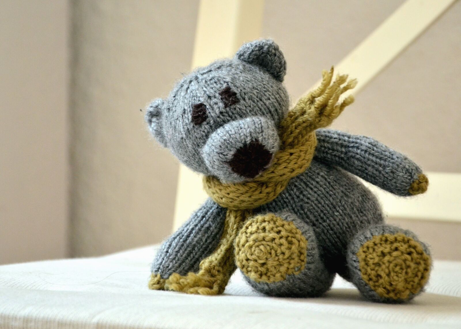 Nikon D5100 sample photo. Scarf, teddy bear, toy photography