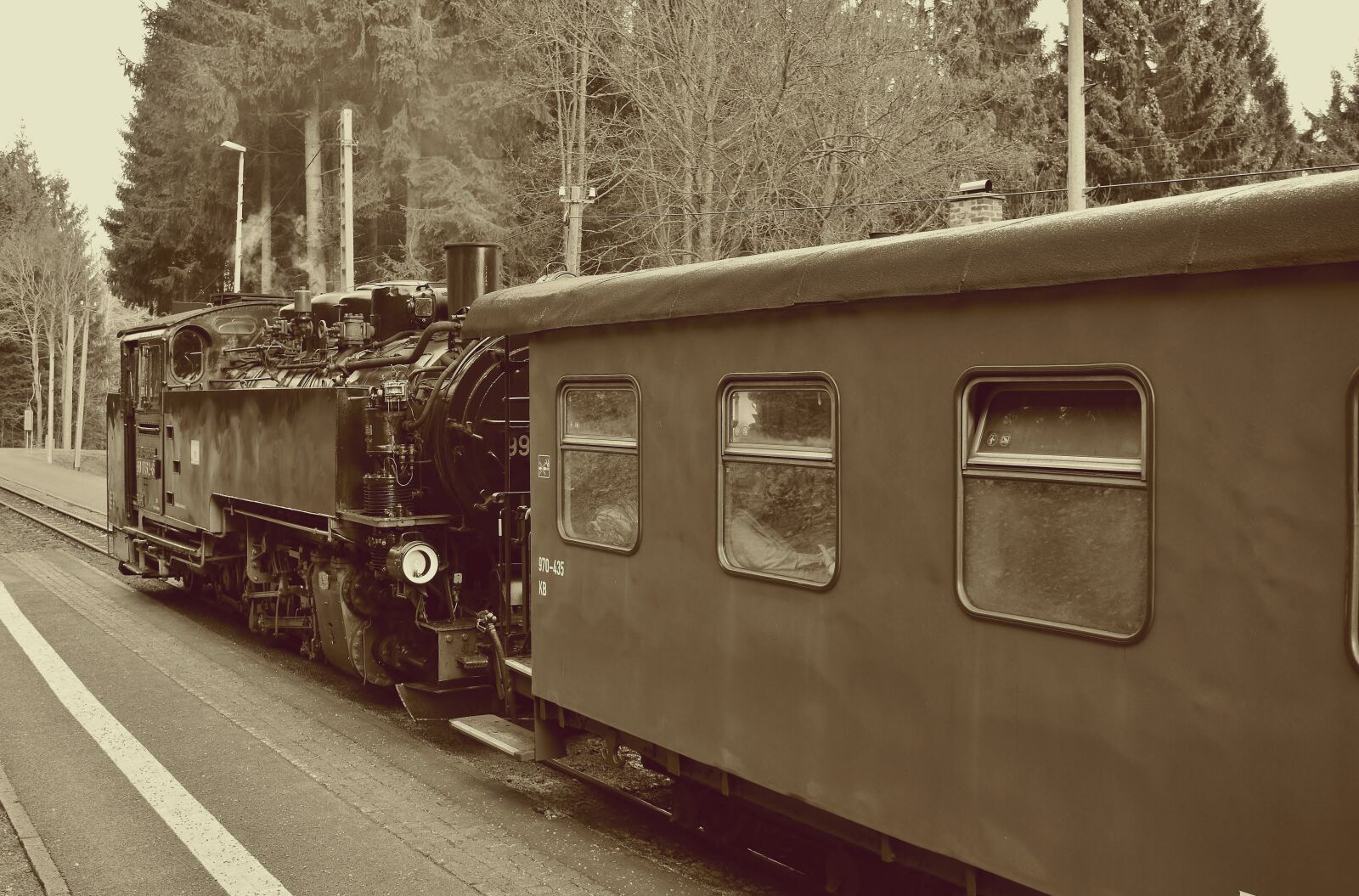 Nikon D5200 sample photo. Steam locomotive, fichtelberg railway photography