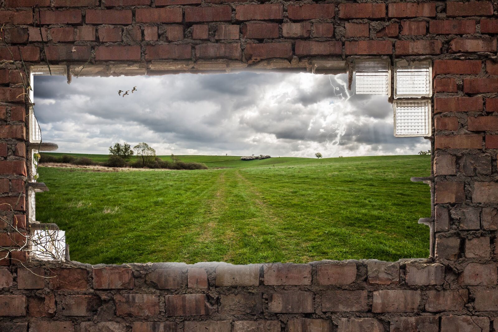 Nikon D700 sample photo. Ruin, window, sky photography