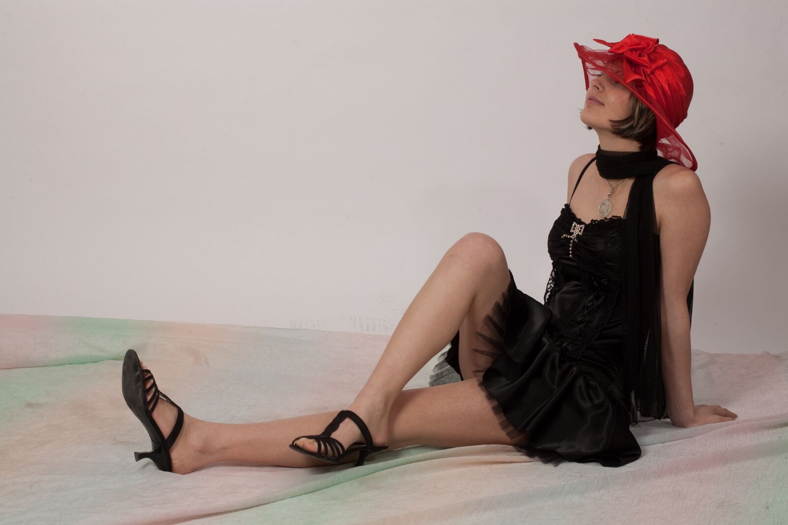 Canon EOS 5D sample photo. Red hat, teenager, photo photography