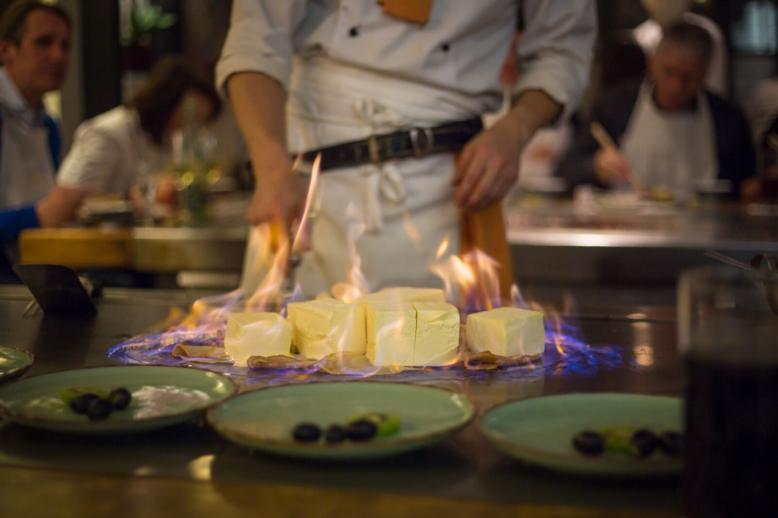 Canon EF 50mm F1.8 II sample photo. Flambéed, ice, japanese photography