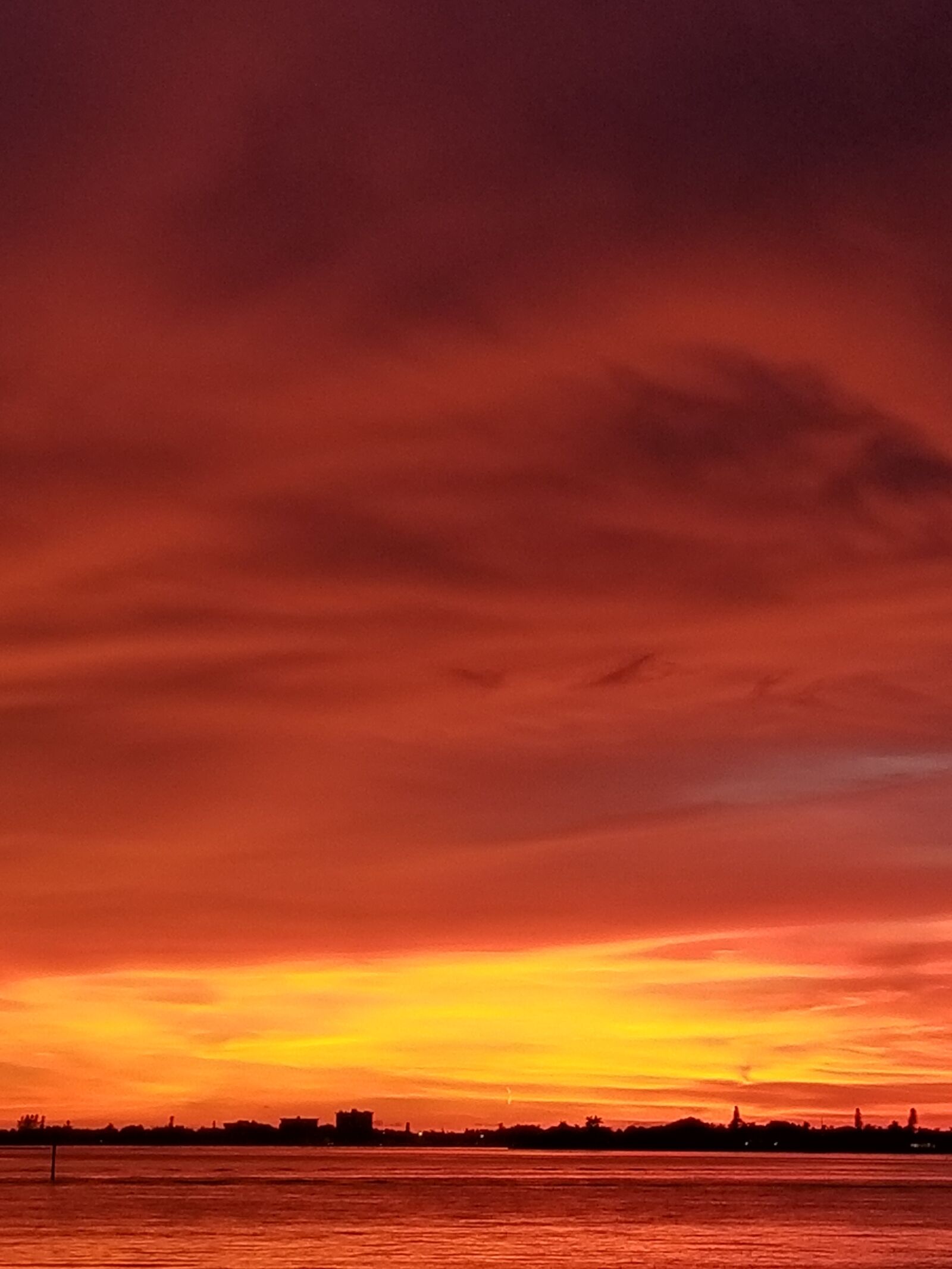 Samsung Galaxy S8+ sample photo. Sunset, sarasota bay, gulf photography