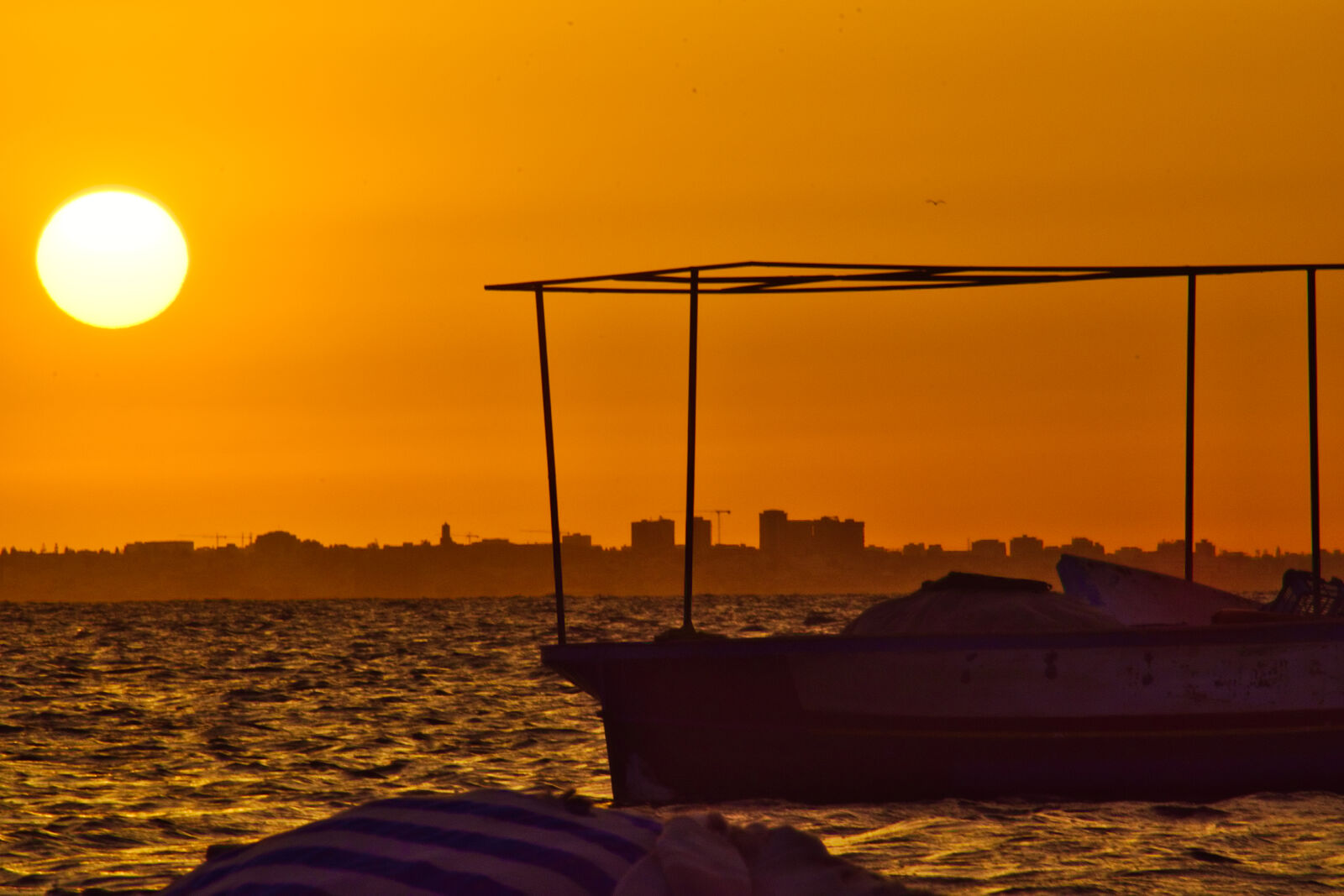 Nikon D5500 sample photo. Boat, golden, sun, orange photography