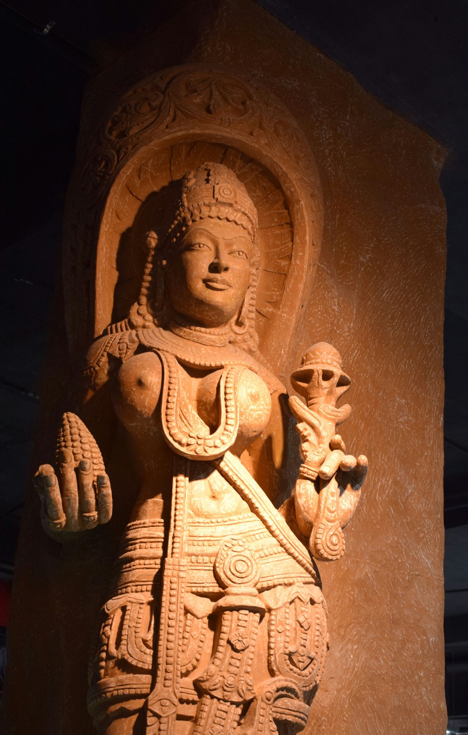 Nikon D5300 sample photo. India, sculpture, breast cancer photography
