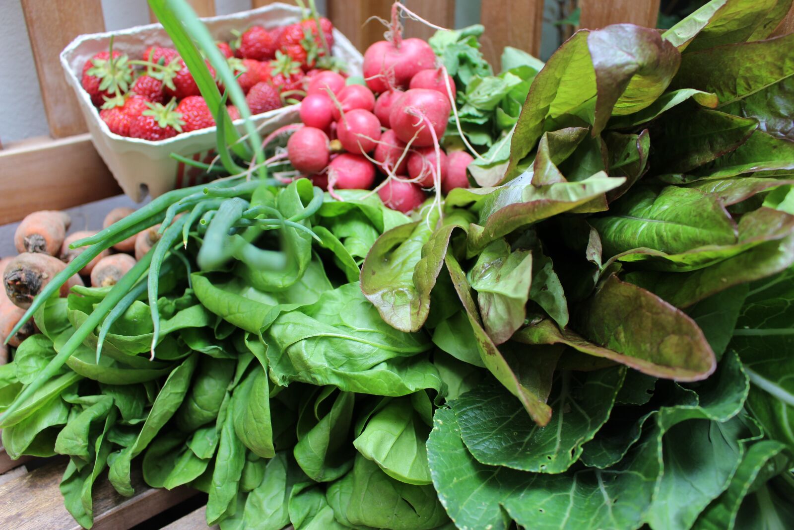 Canon EOS 700D (EOS Rebel T5i / EOS Kiss X7i) sample photo. Vegetables, vegetable crate, salad photography