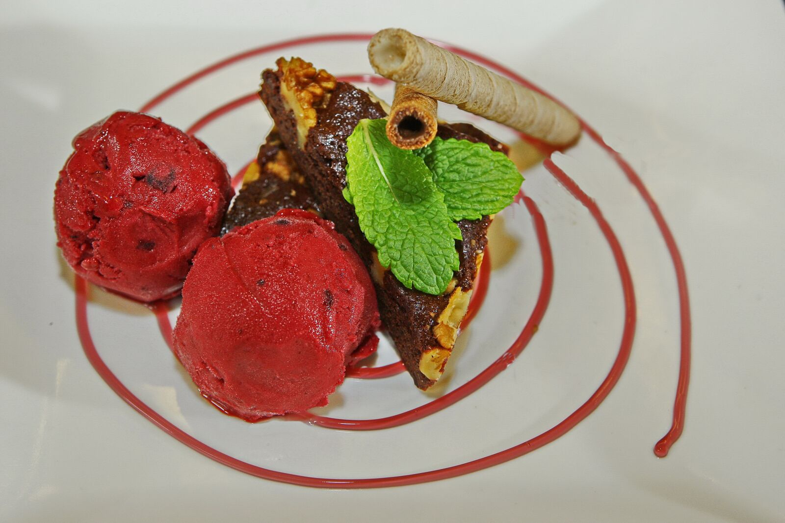 Canon EOS-1D Mark III sample photo. Blackcurrant sorbet, ice cream photography