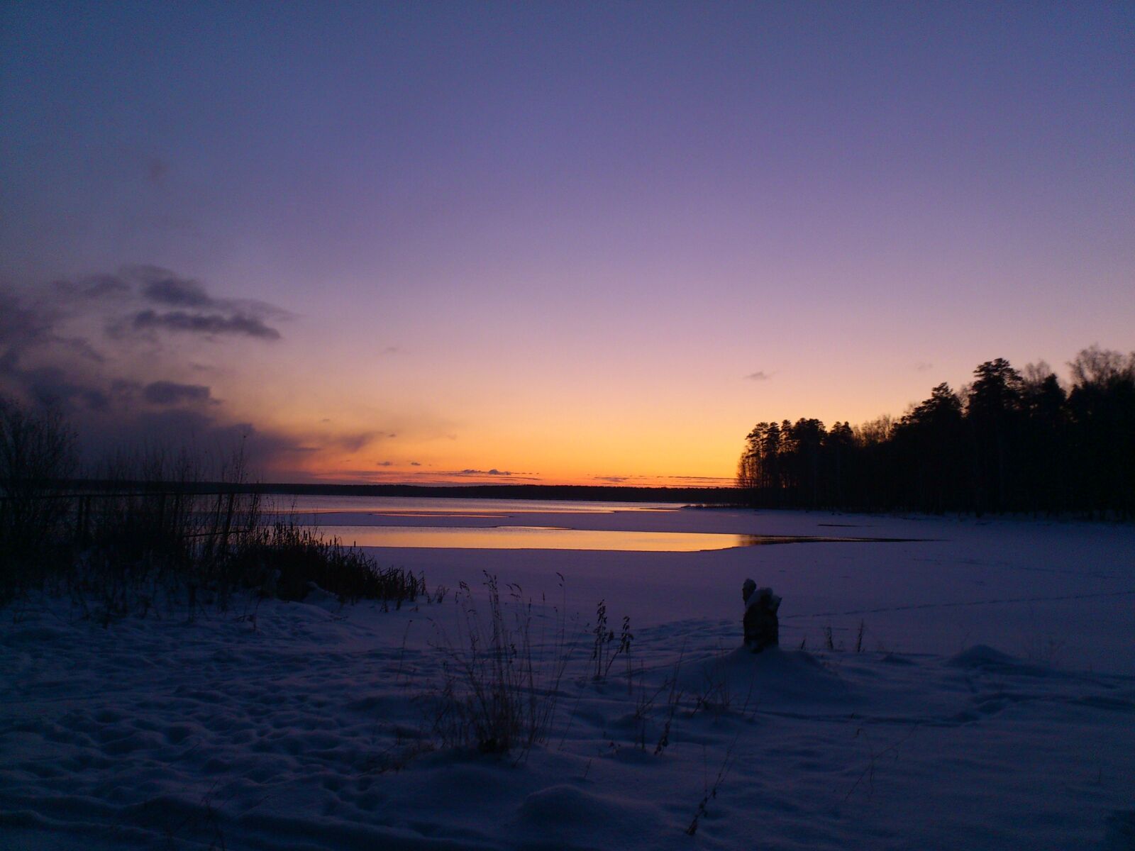 Sony Ericsson Xperia Arc sample photo. Winter, dawn, morning photography